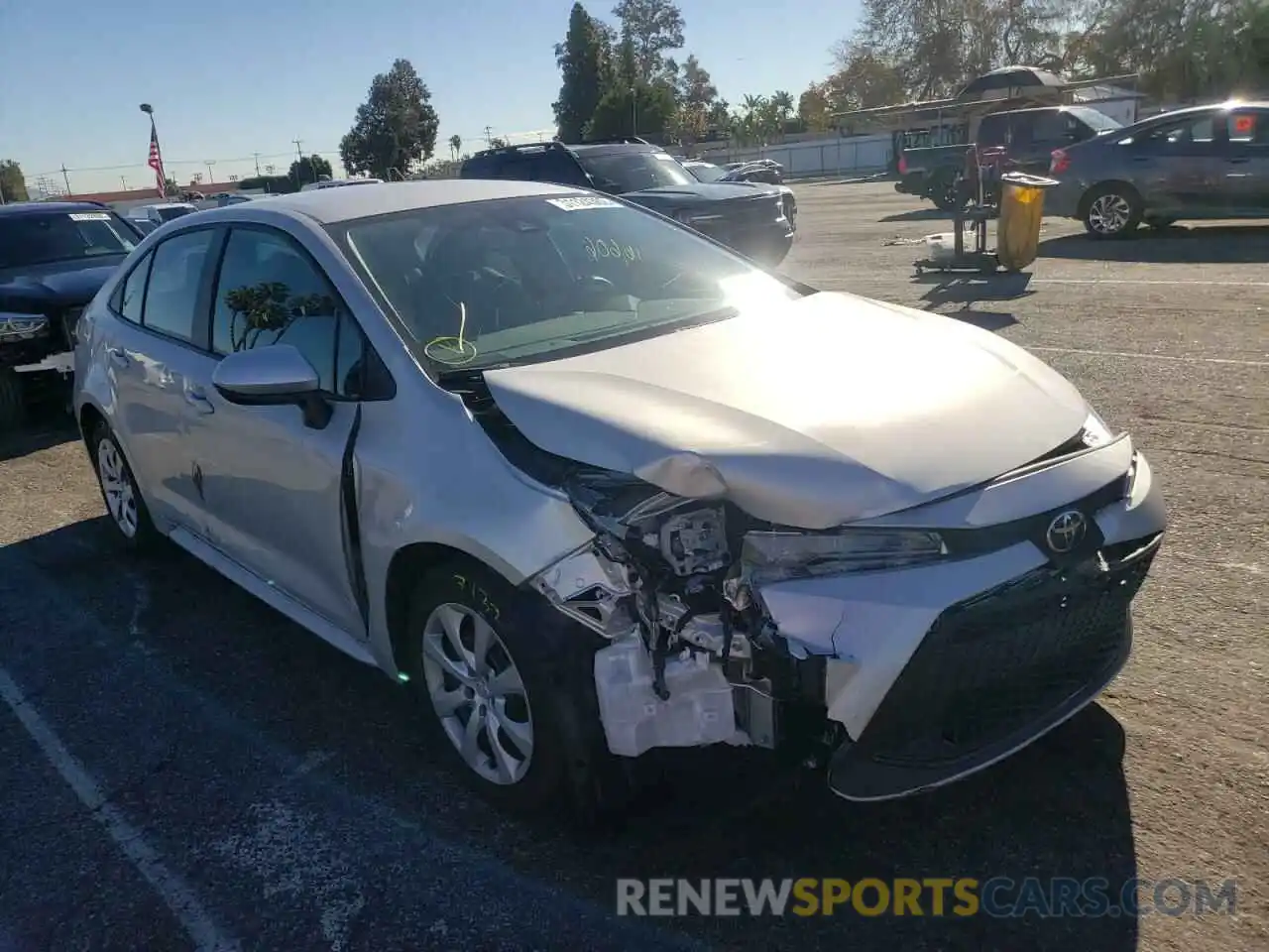 1 Photograph of a damaged car 5YFEPMAEXMP234130 TOYOTA COROLLA 2021