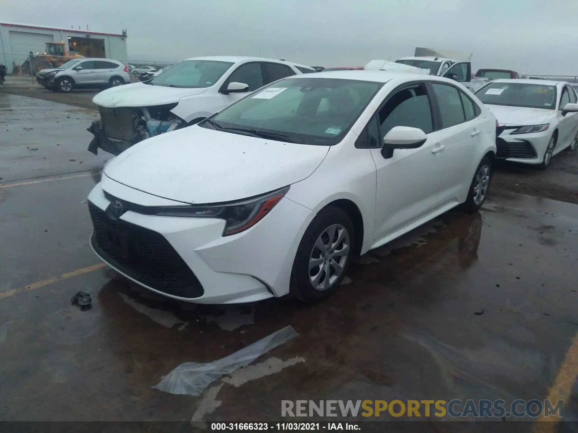 2 Photograph of a damaged car 5YFEPMAEXMP236539 TOYOTA COROLLA 2021