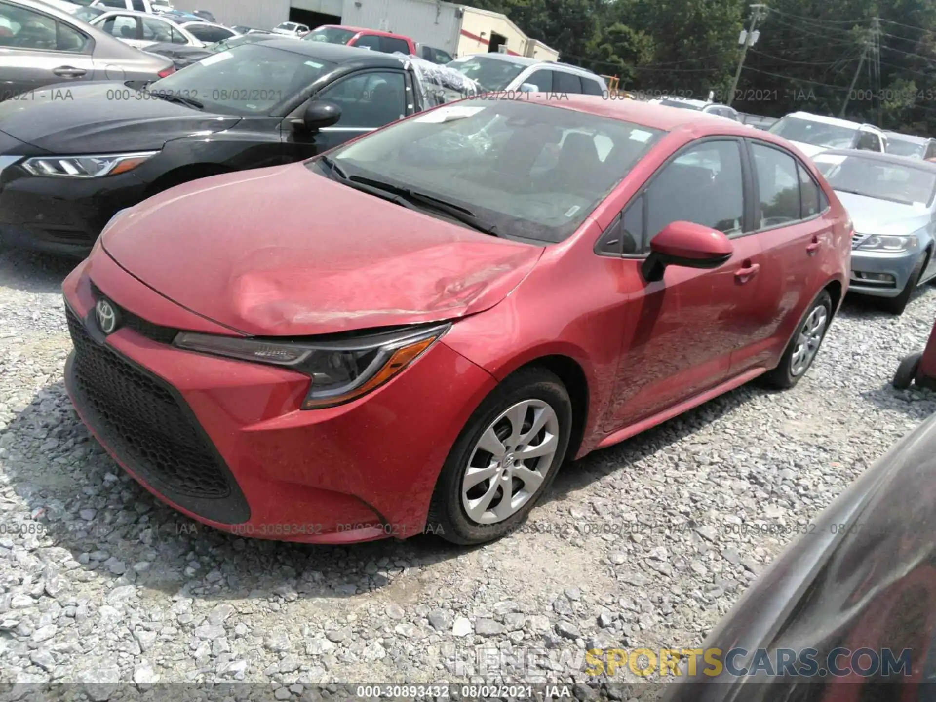 2 Photograph of a damaged car 5YFEPMAEXMP237366 TOYOTA COROLLA 2021