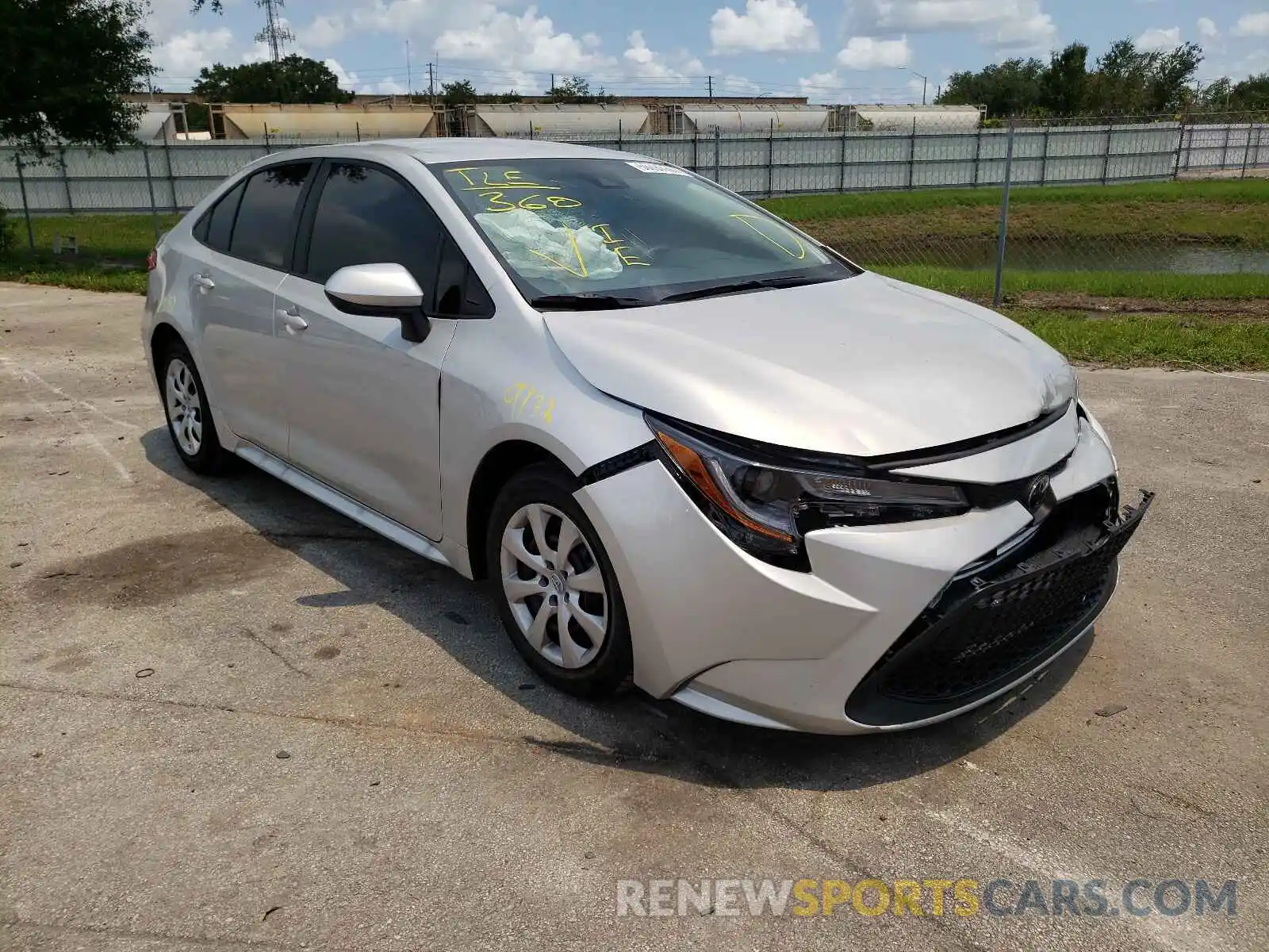 1 Photograph of a damaged car 5YFEPMAEXMP238873 TOYOTA COROLLA 2021