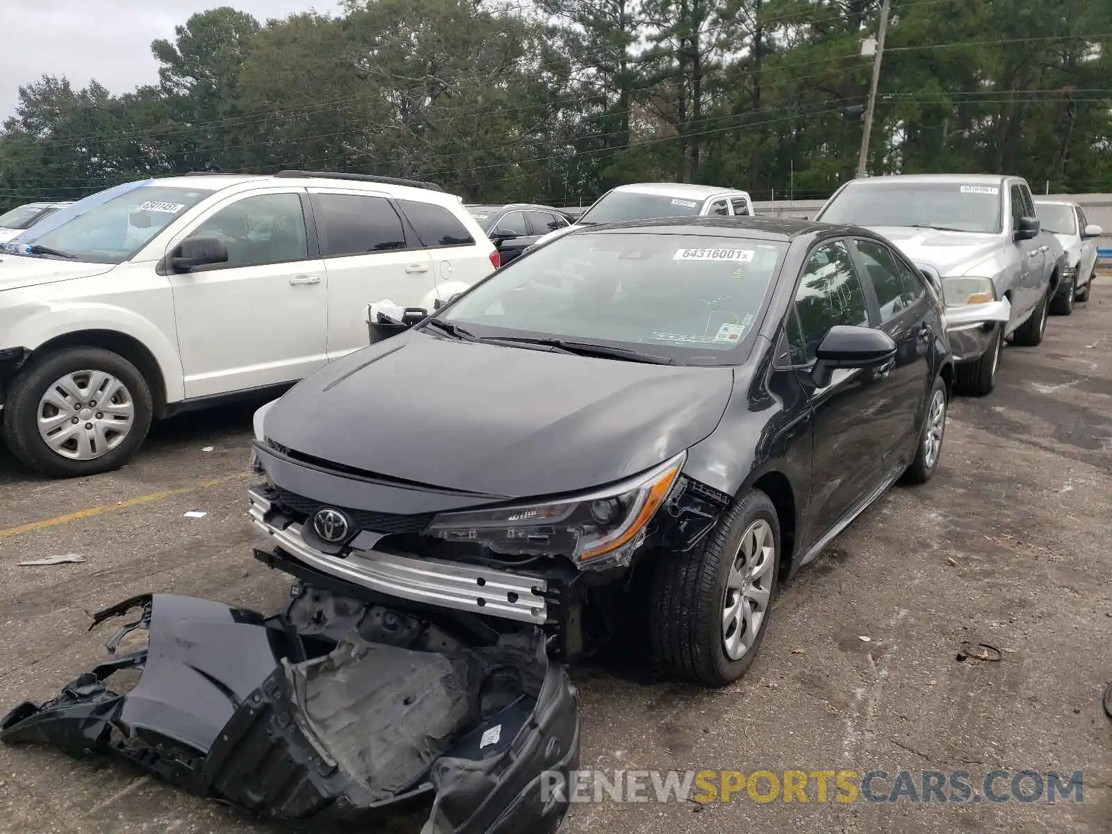 2 Photograph of a damaged car 5YFEPMAEXMP239246 TOYOTA COROLLA 2021