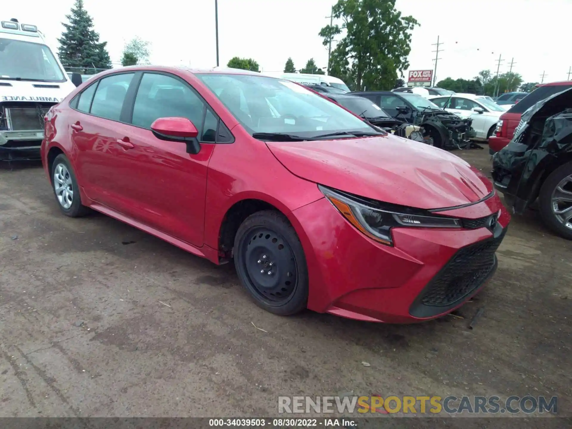 1 Photograph of a damaged car 5YFEPMAEXMP241093 TOYOTA COROLLA 2021