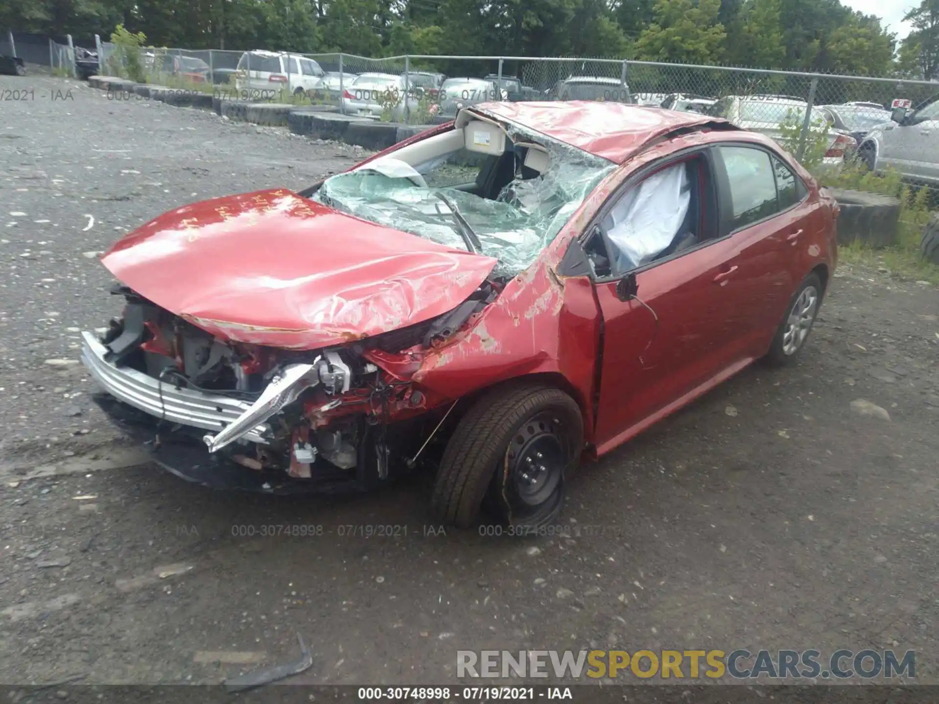 2 Photograph of a damaged car 5YFEPMAEXMP242096 TOYOTA COROLLA 2021