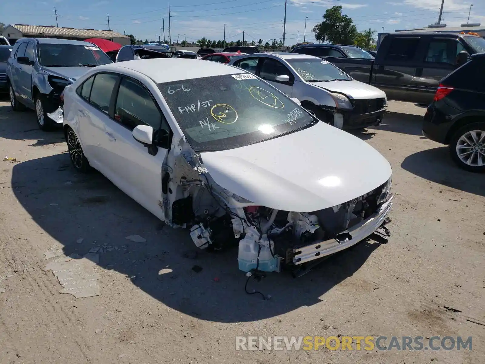 1 Photograph of a damaged car 5YFEPMAEXMP242230 TOYOTA COROLLA 2021