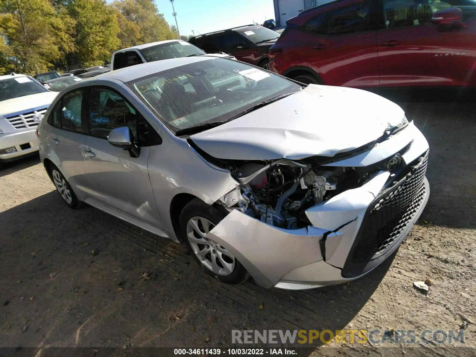 1 Photograph of a damaged car 5YFEPMAEXMP242888 TOYOTA COROLLA 2021