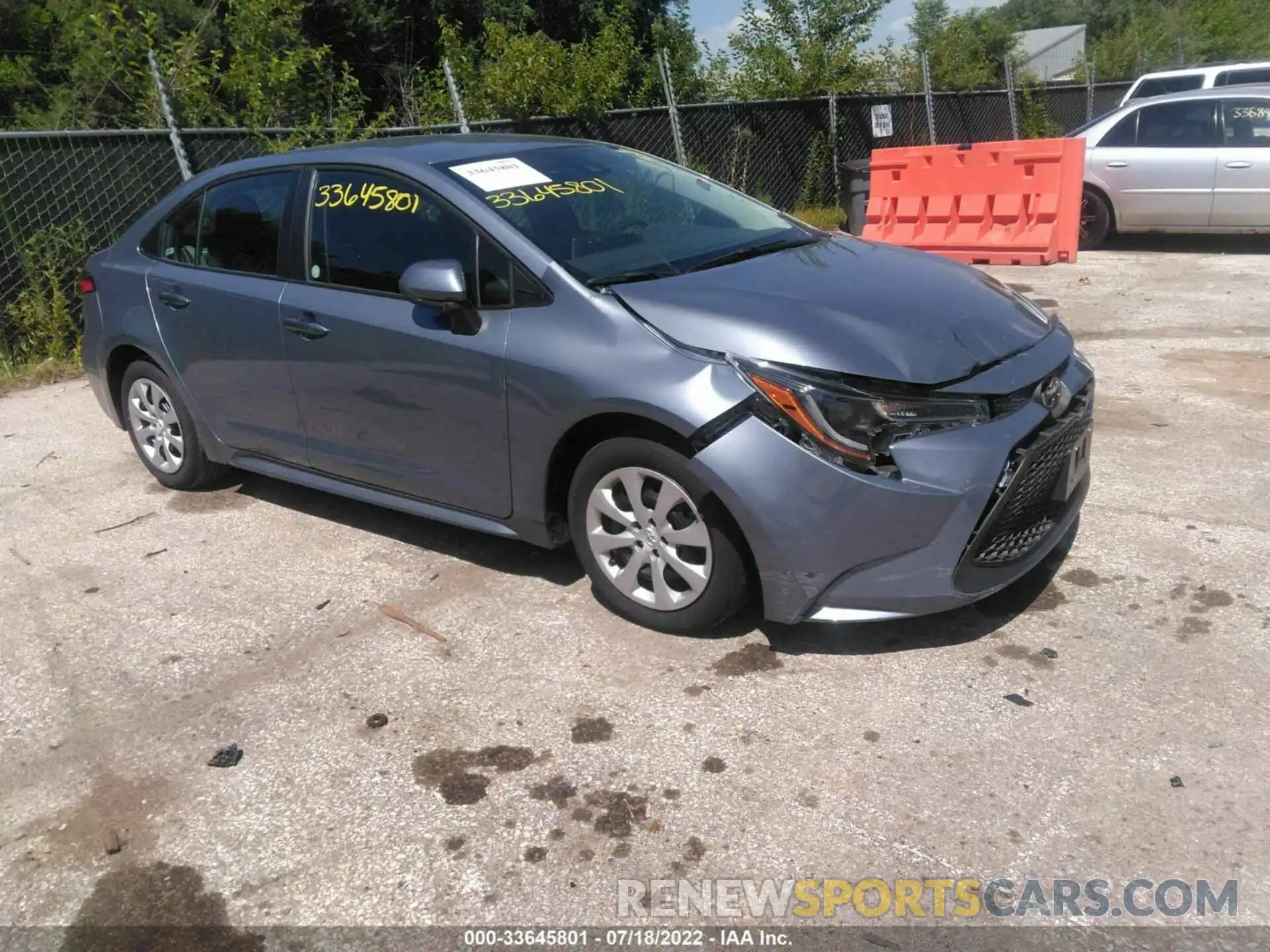 1 Photograph of a damaged car 5YFEPMAEXMP243636 TOYOTA COROLLA 2021