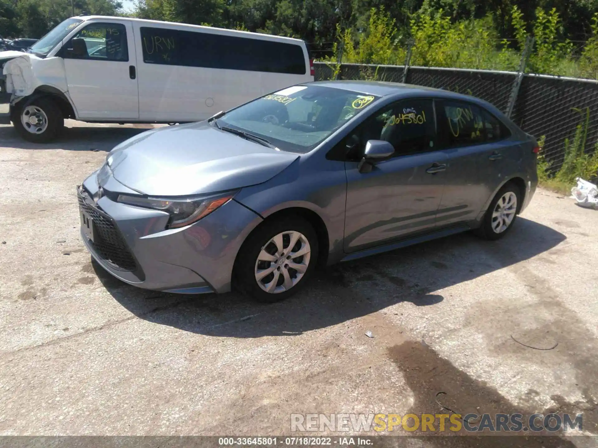 2 Photograph of a damaged car 5YFEPMAEXMP243636 TOYOTA COROLLA 2021