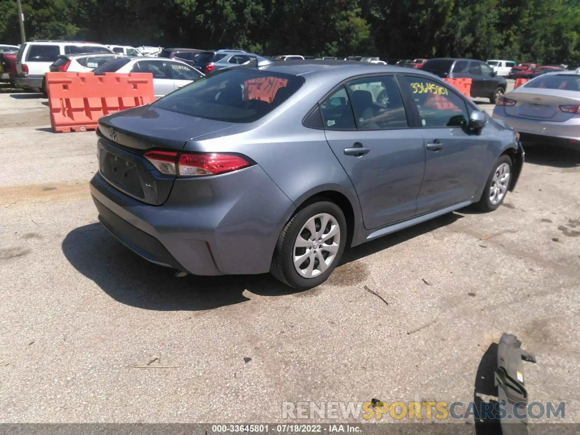 4 Photograph of a damaged car 5YFEPMAEXMP243636 TOYOTA COROLLA 2021