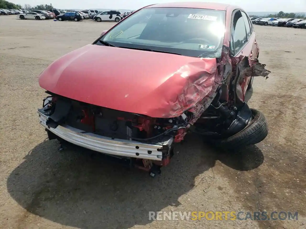 9 Photograph of a damaged car 5YFEPMAEXMP245404 TOYOTA COROLLA 2021