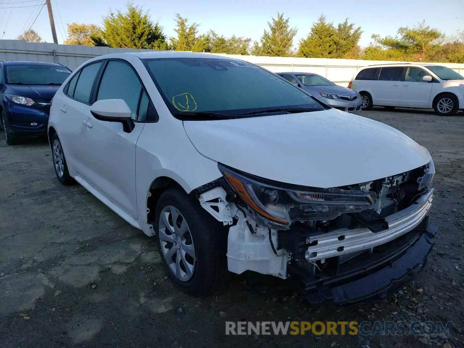 1 Photograph of a damaged car 5YFEPMAEXMP246374 TOYOTA COROLLA 2021