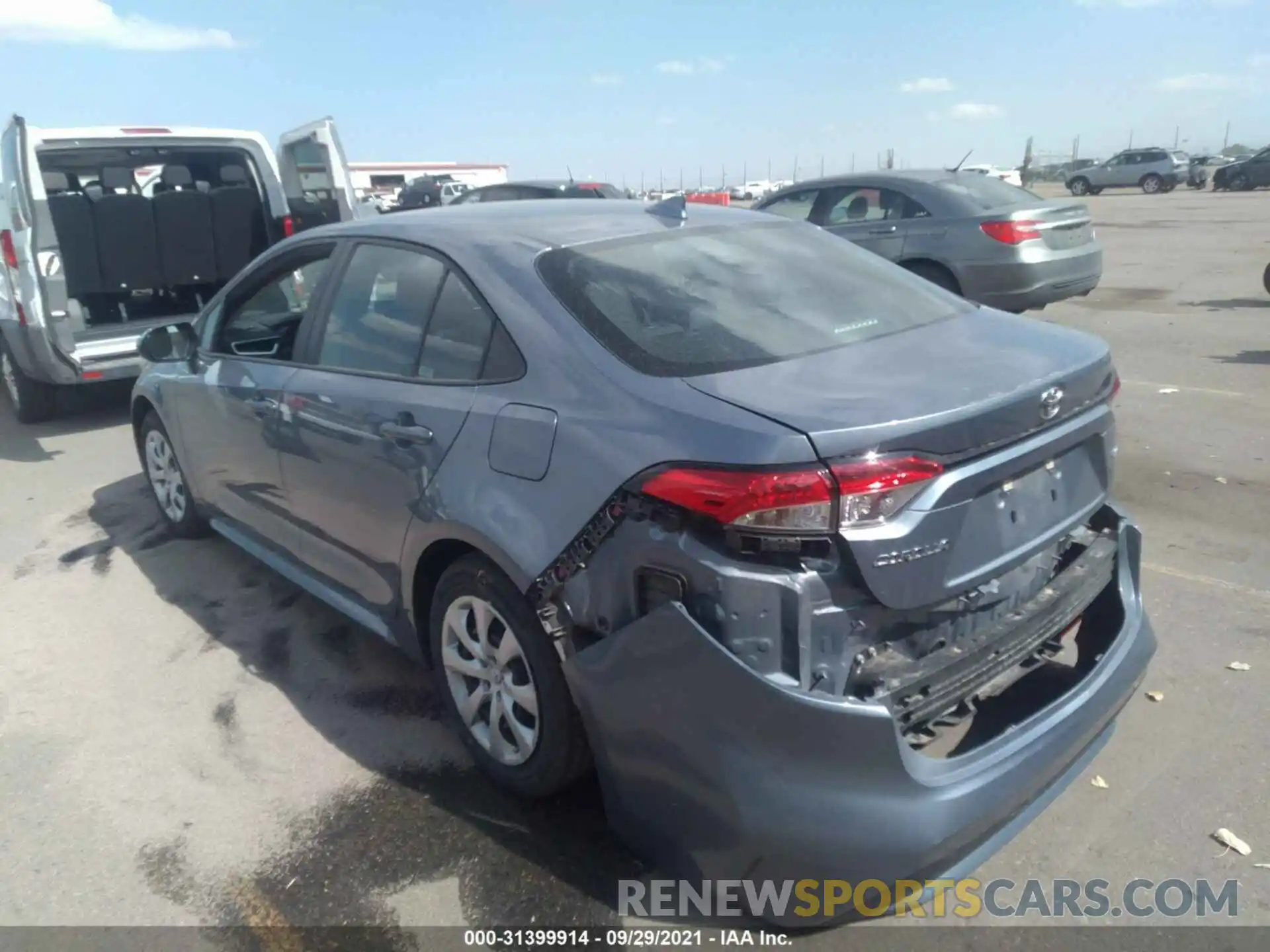 3 Photograph of a damaged car 5YFEPMAEXMP247122 TOYOTA COROLLA 2021