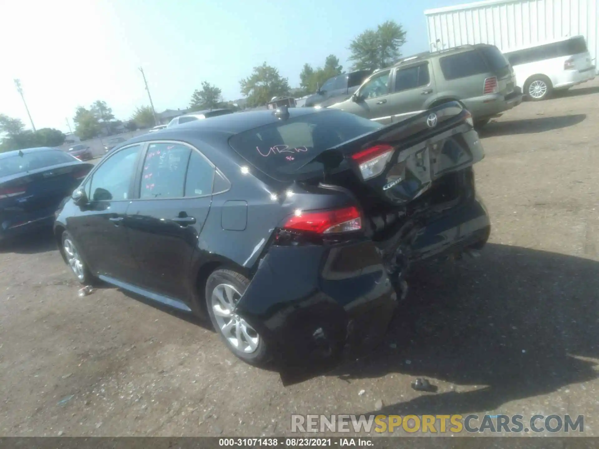 3 Photograph of a damaged car 5YFEPMAEXMP248707 TOYOTA COROLLA 2021