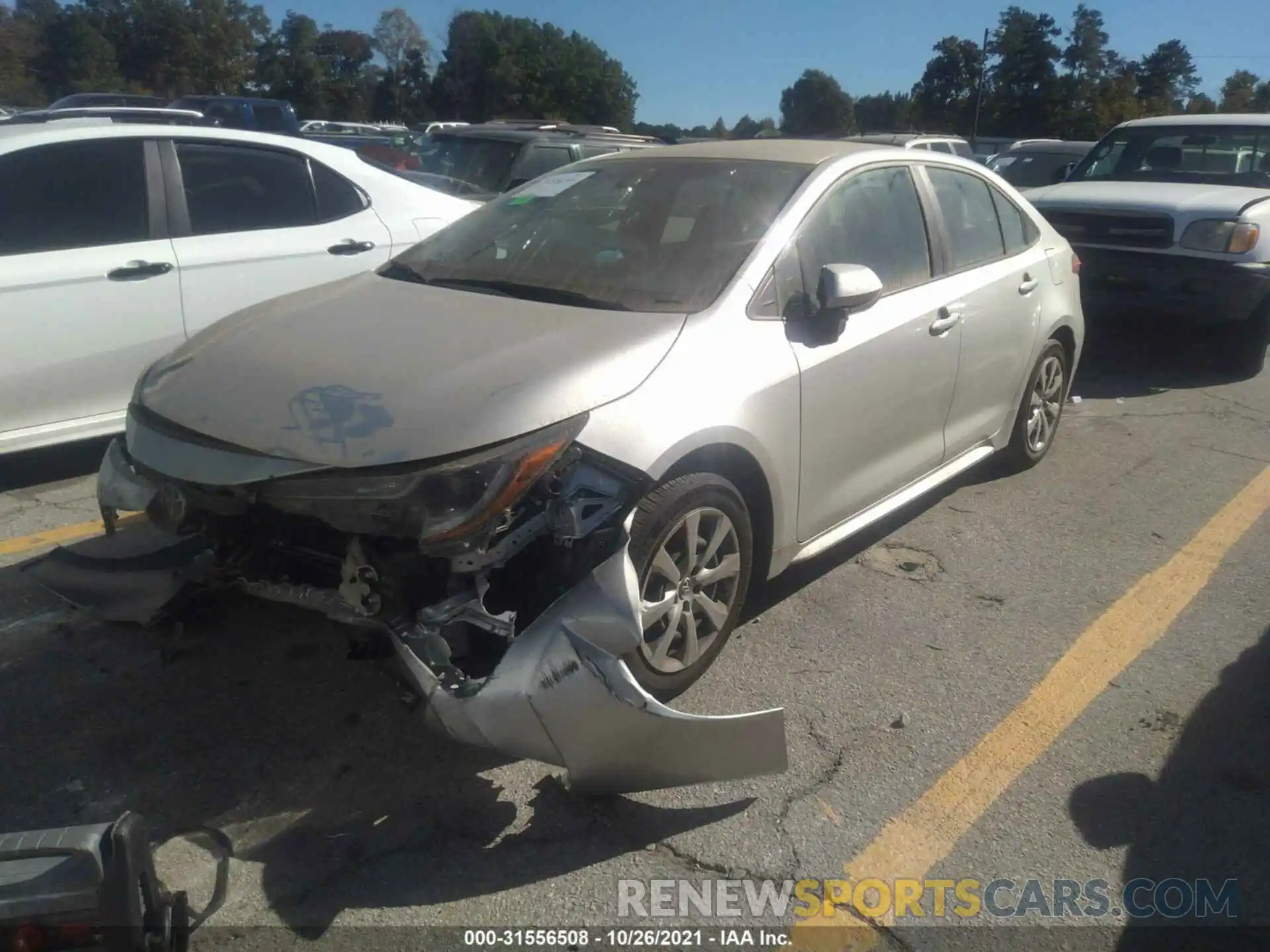 2 Photograph of a damaged car 5YFEPMAEXMP251008 TOYOTA COROLLA 2021