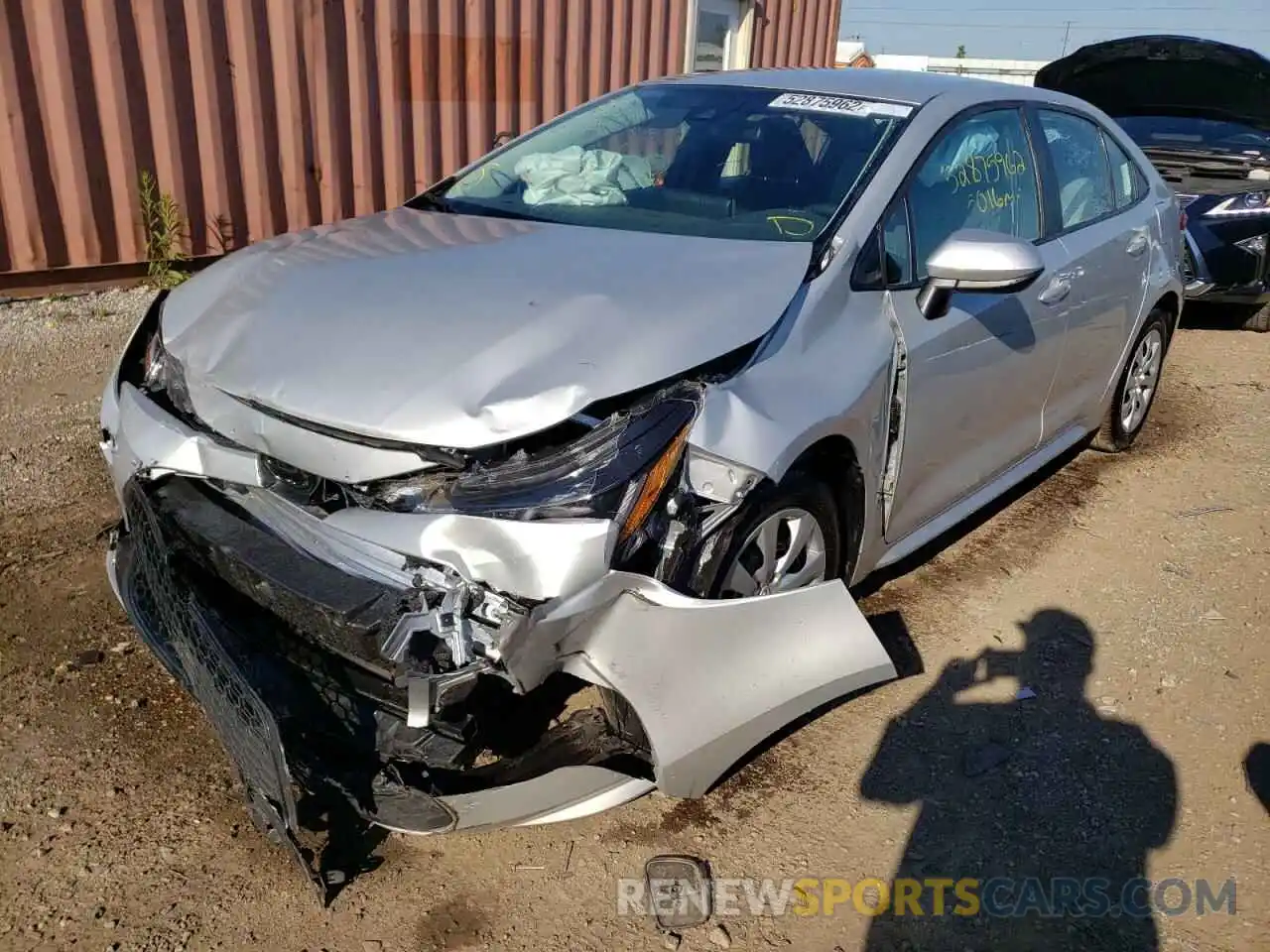 2 Photograph of a damaged car 5YFEPMAEXMP252420 TOYOTA COROLLA 2021