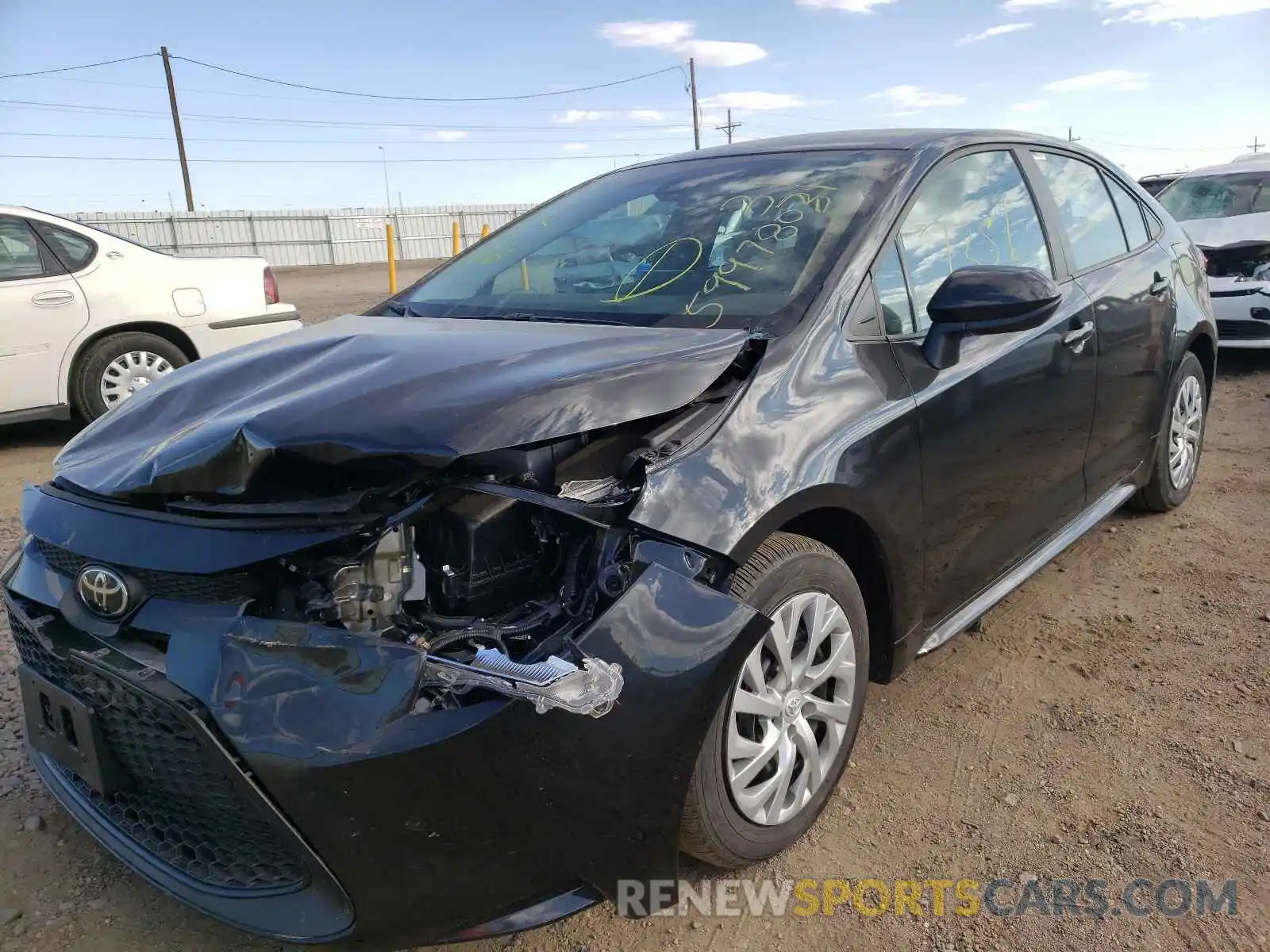 2 Photograph of a damaged car 5YFEPMAEXMP252711 TOYOTA COROLLA 2021