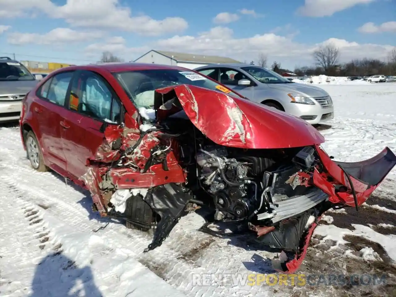 1 Photograph of a damaged car 5YFEPMAEXMP253485 TOYOTA COROLLA 2021