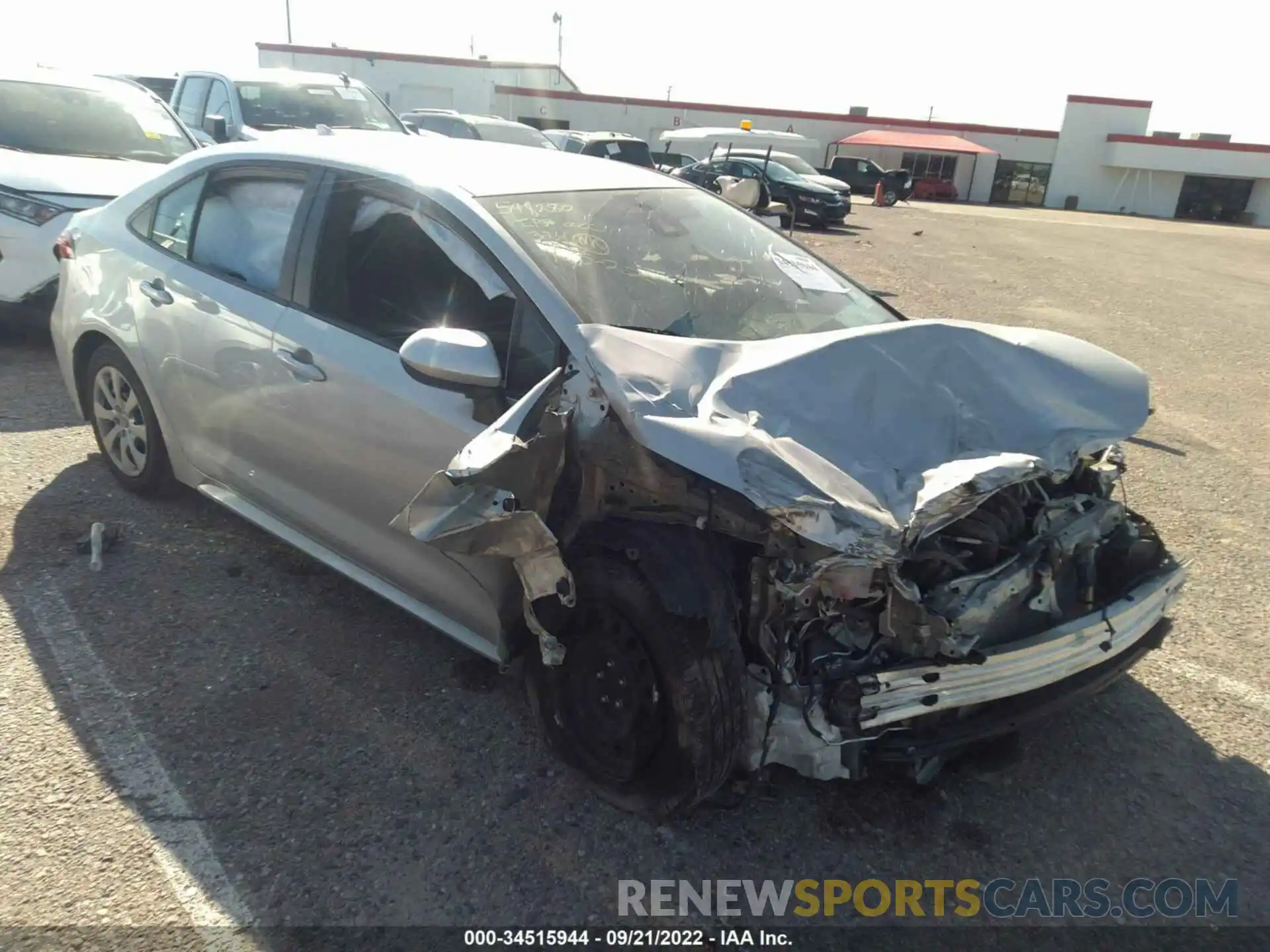 1 Photograph of a damaged car 5YFEPMAEXMP253695 TOYOTA COROLLA 2021