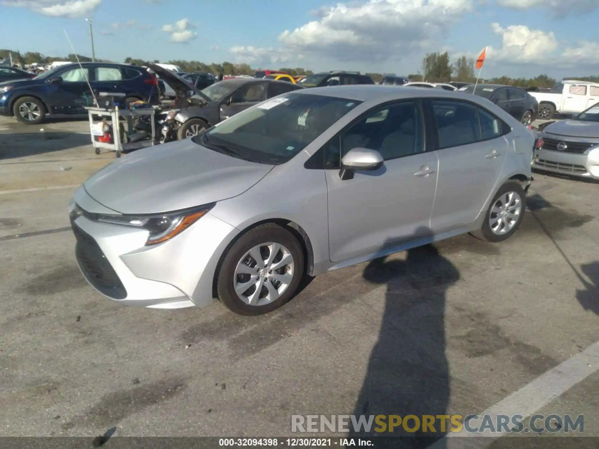 2 Photograph of a damaged car 5YFEPMAEXMP254426 TOYOTA COROLLA 2021