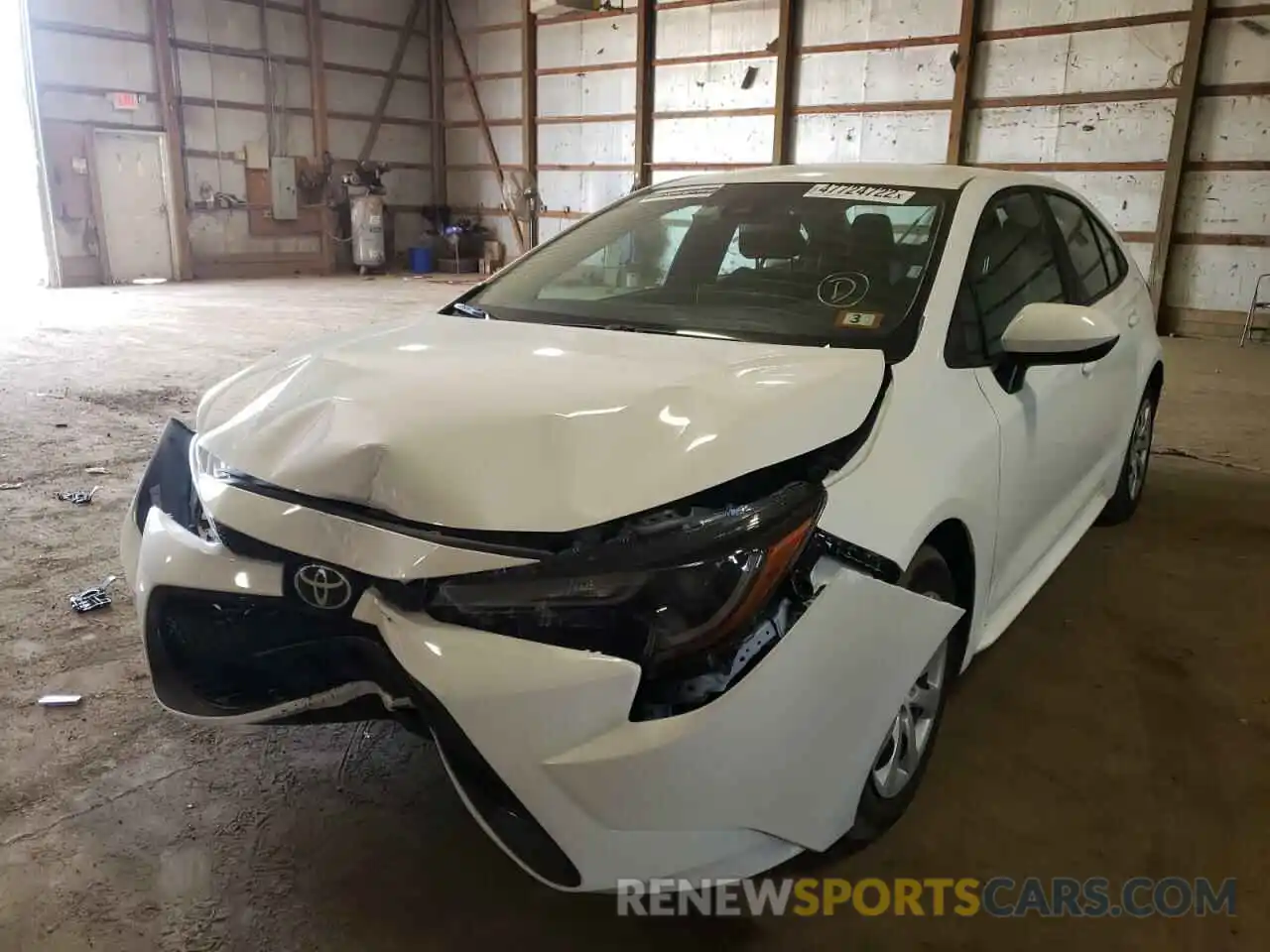 2 Photograph of a damaged car 5YFEPMAEXMP256046 TOYOTA COROLLA 2021