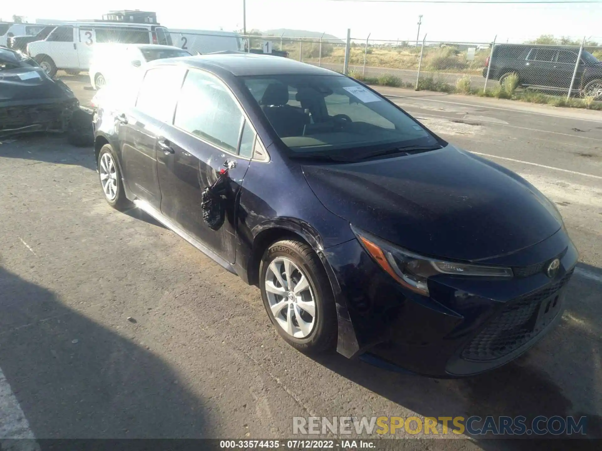 1 Photograph of a damaged car 5YFEPMAEXMP258024 TOYOTA COROLLA 2021