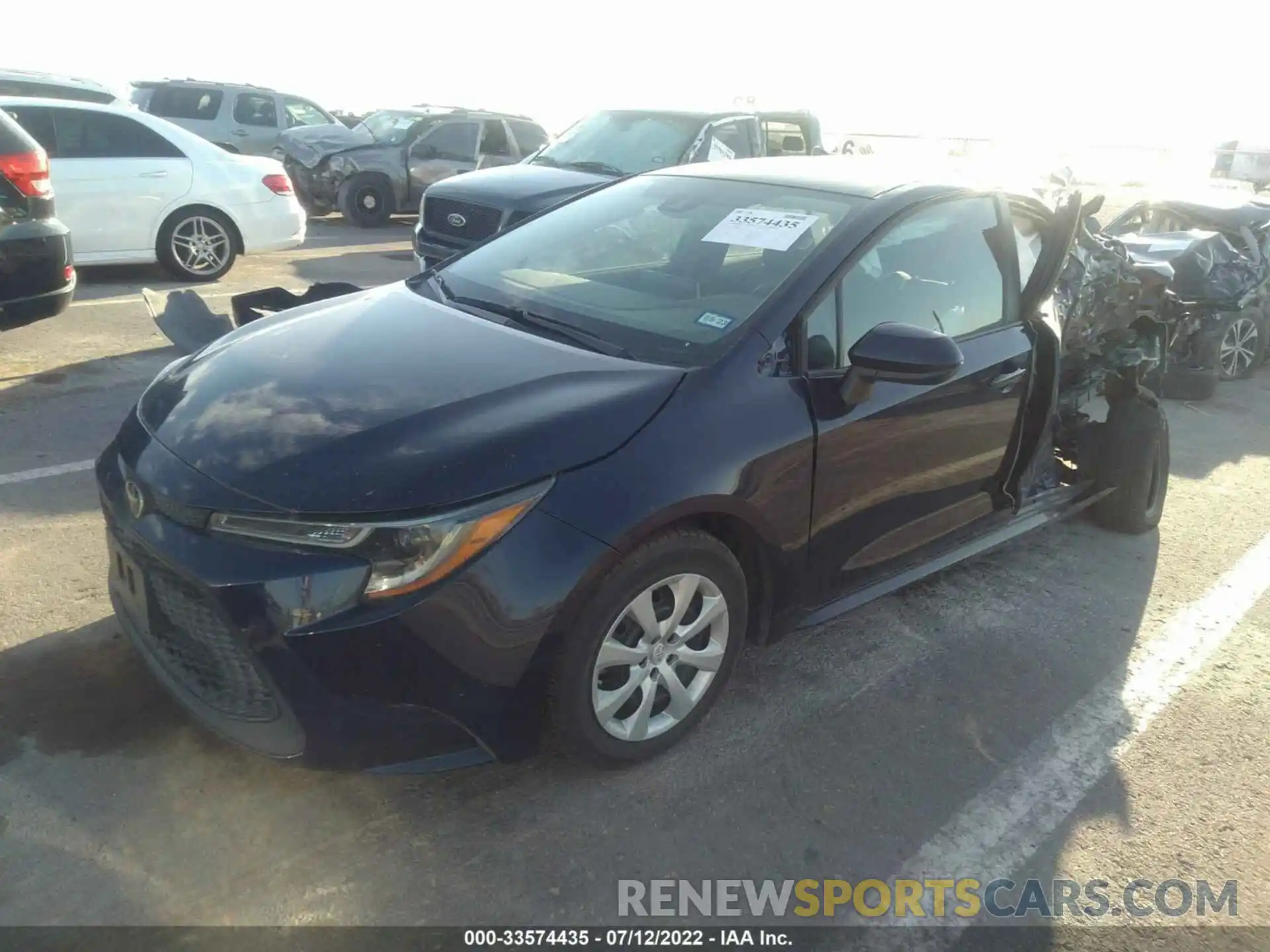 2 Photograph of a damaged car 5YFEPMAEXMP258024 TOYOTA COROLLA 2021