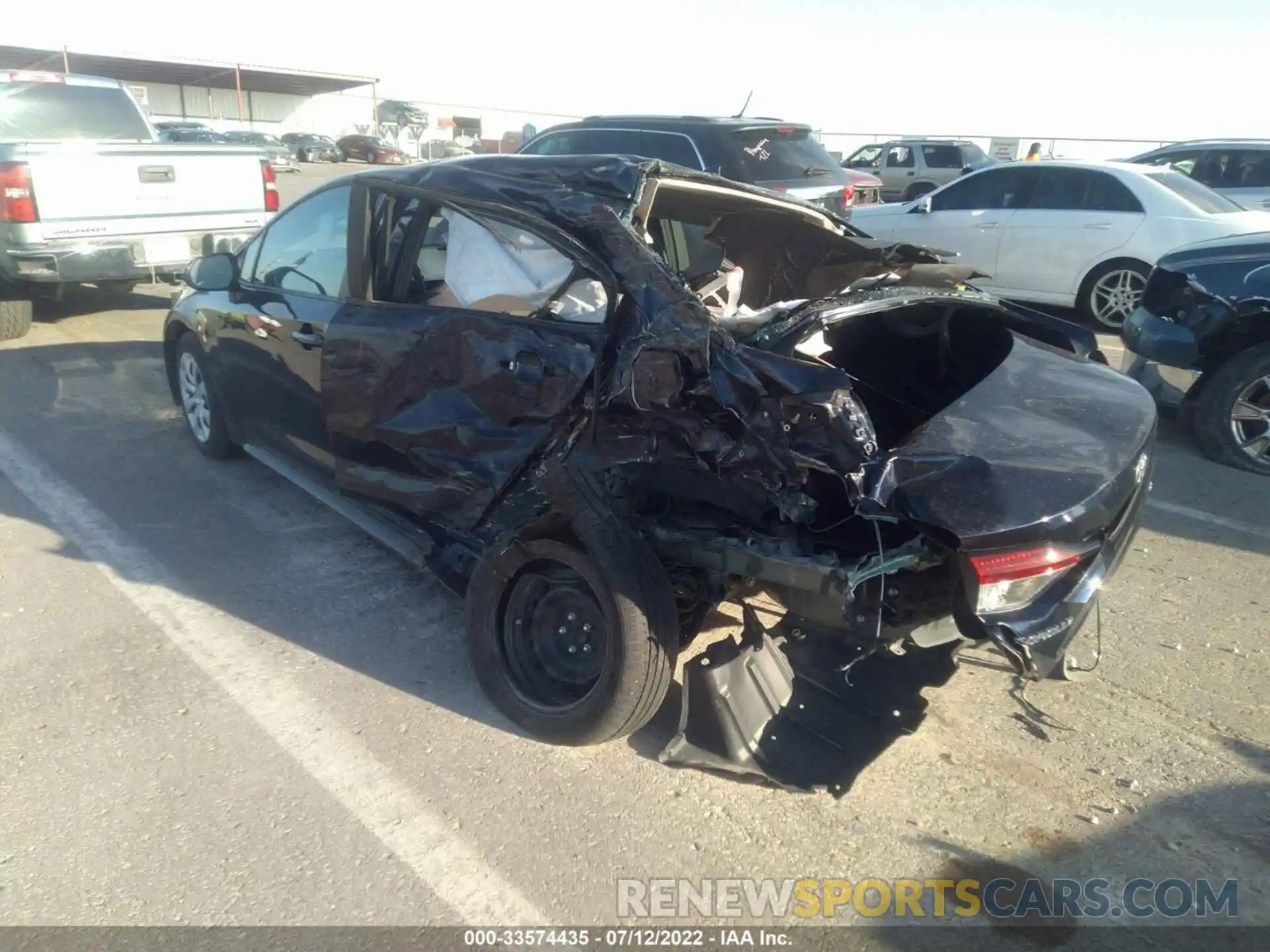 3 Photograph of a damaged car 5YFEPMAEXMP258024 TOYOTA COROLLA 2021