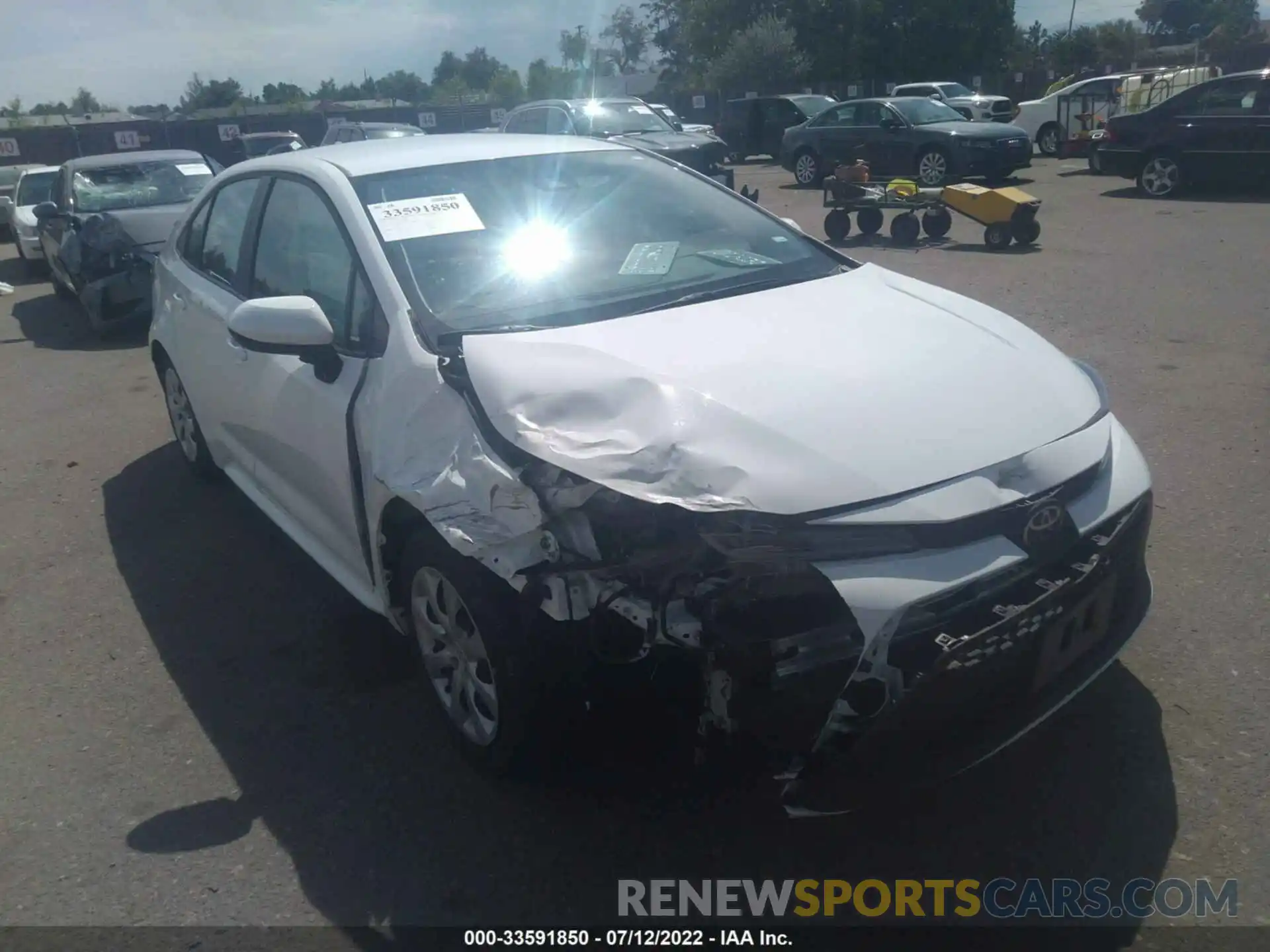 1 Photograph of a damaged car 5YFEPMAEXMP261716 TOYOTA COROLLA 2021