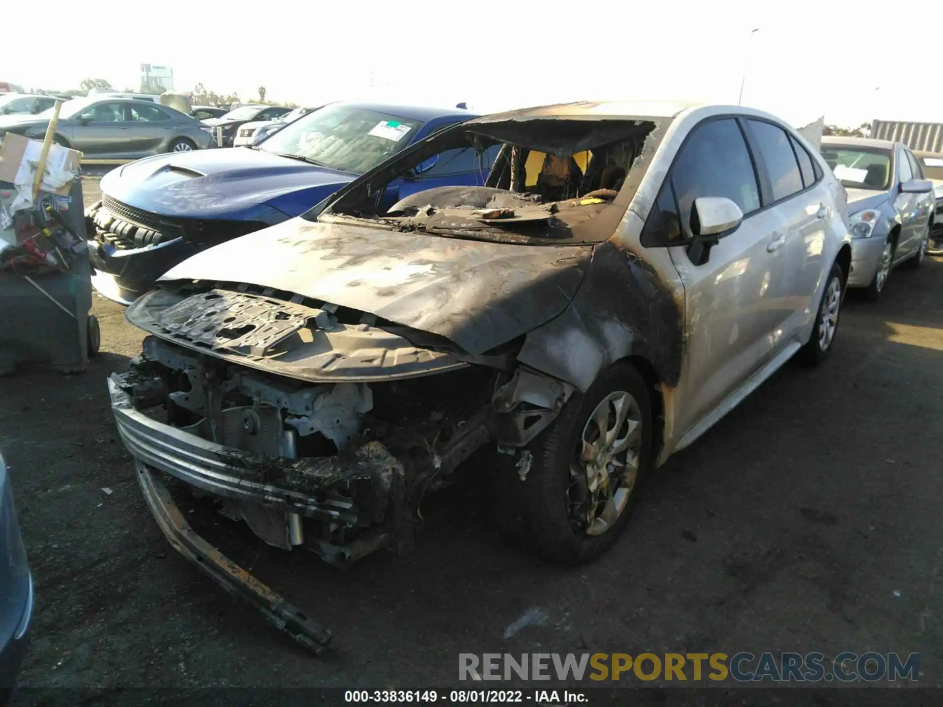 2 Photograph of a damaged car 5YFEPMAEXMP262462 TOYOTA COROLLA 2021