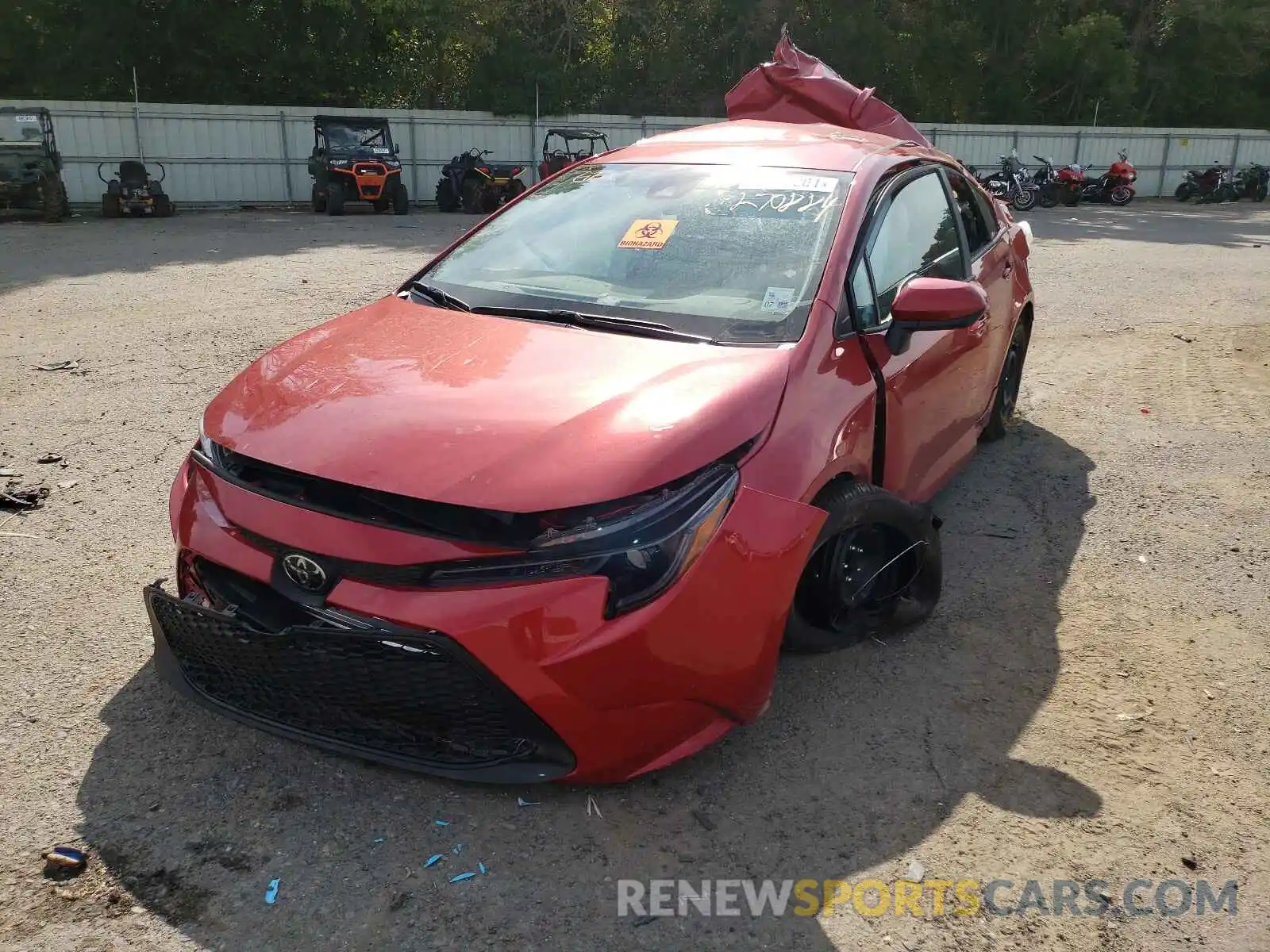 2 Photograph of a damaged car 5YFEPMAEXMP270884 TOYOTA COROLLA 2021