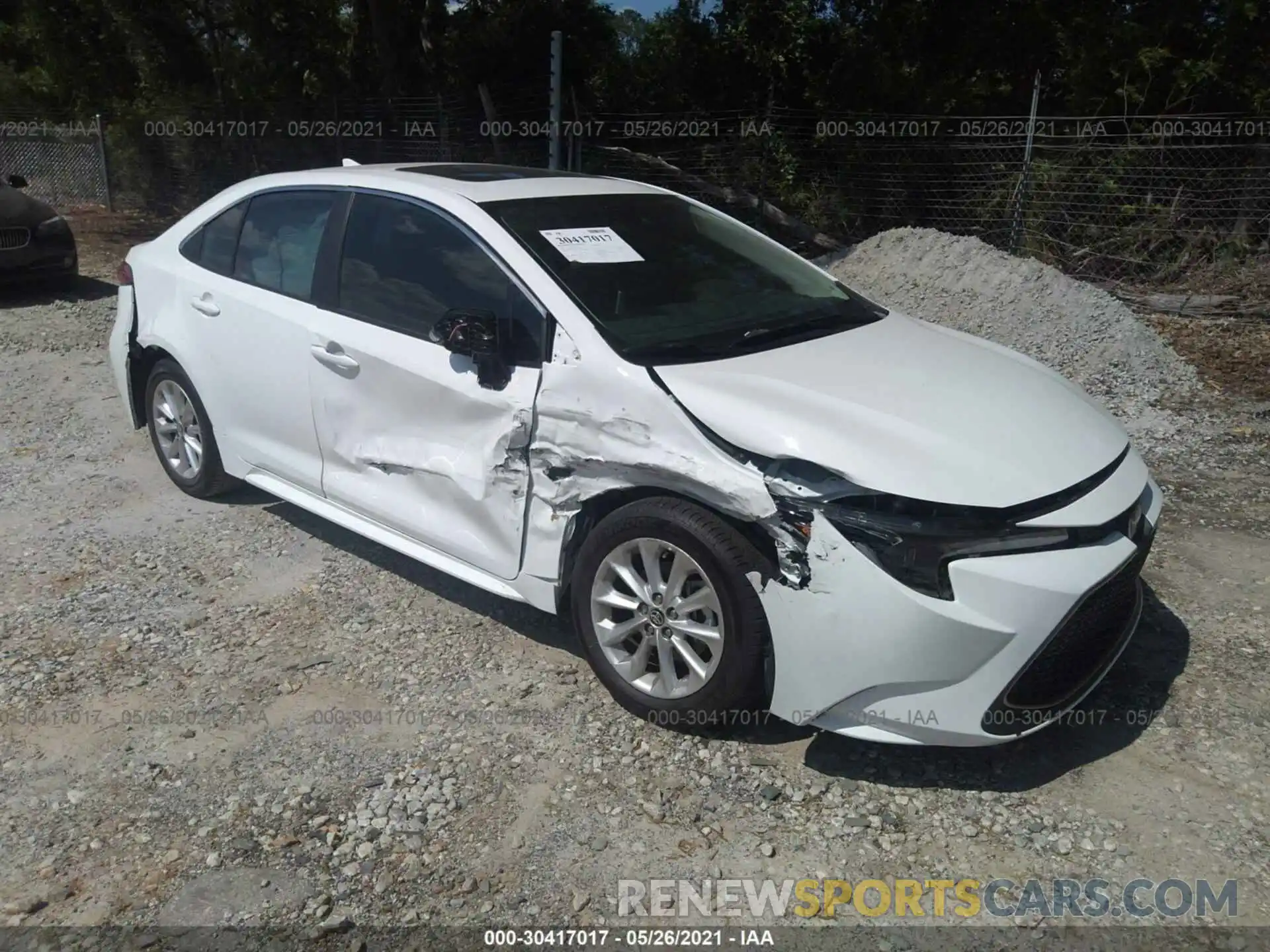 1 Photograph of a damaged car 5YFFPMAE0MP156834 TOYOTA COROLLA 2021