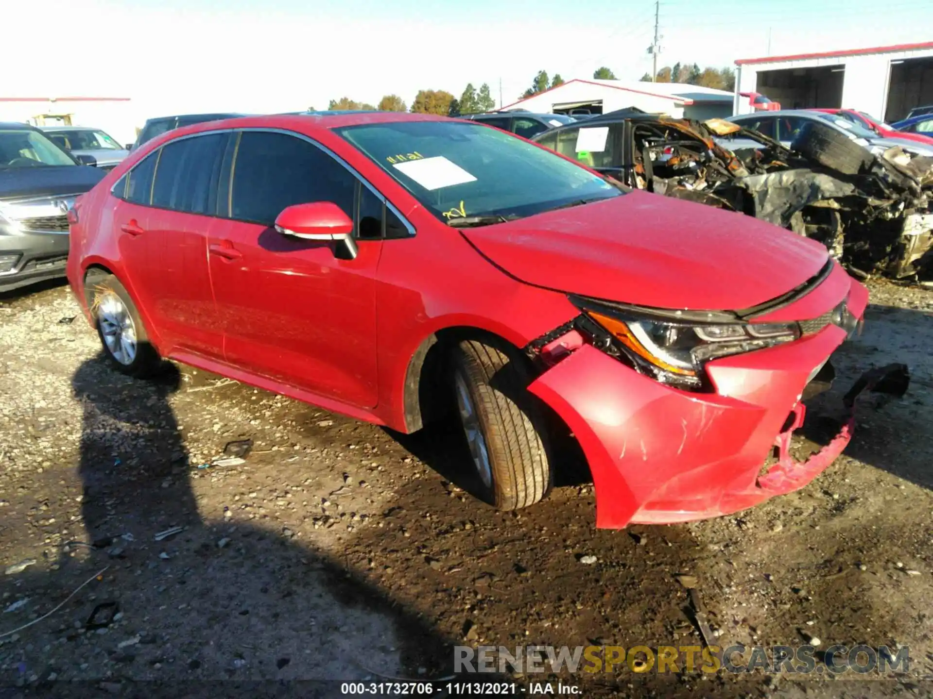 1 Photograph of a damaged car 5YFFPMAE6MP198859 TOYOTA COROLLA 2021