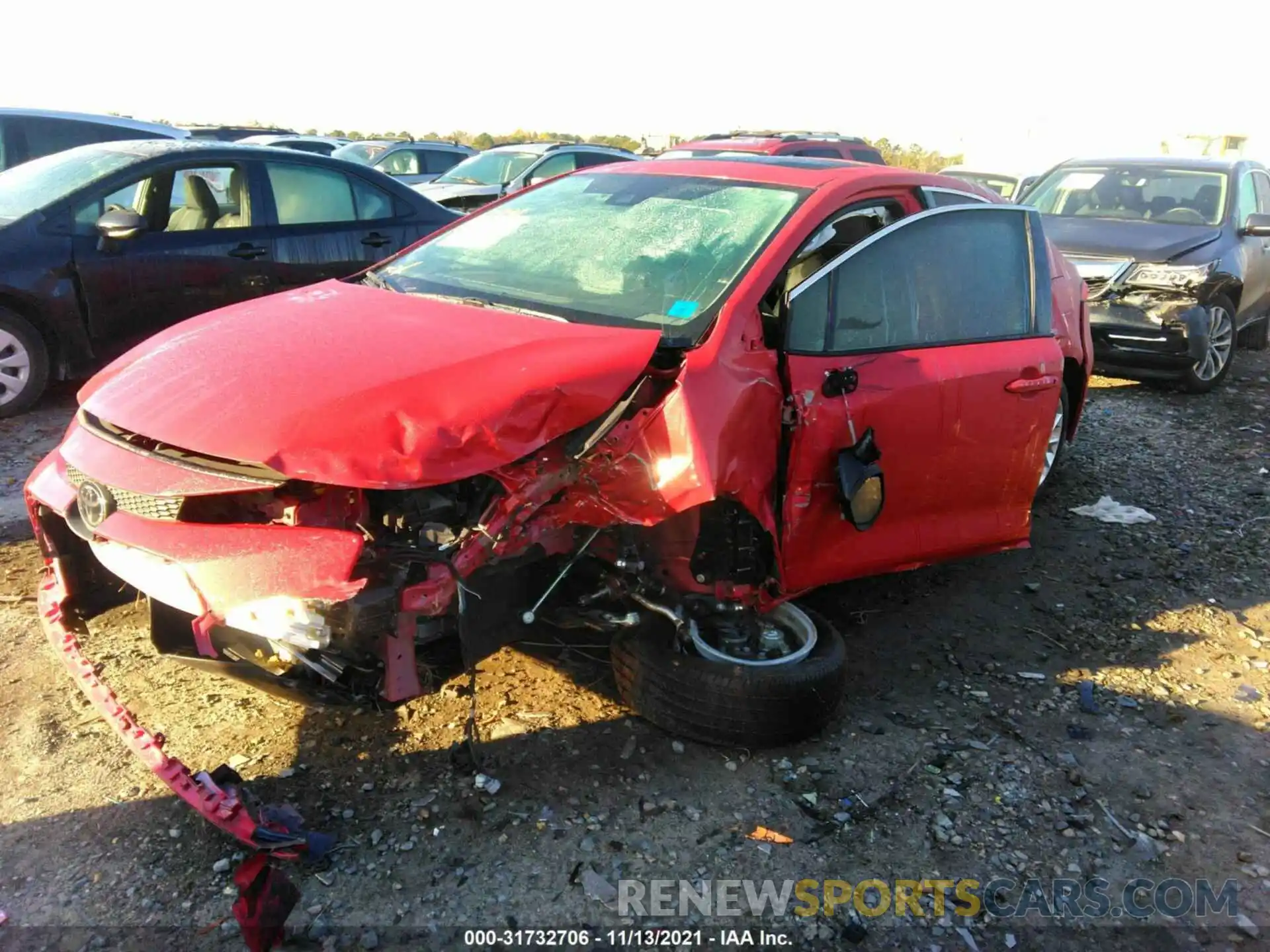 2 Photograph of a damaged car 5YFFPMAE6MP198859 TOYOTA COROLLA 2021