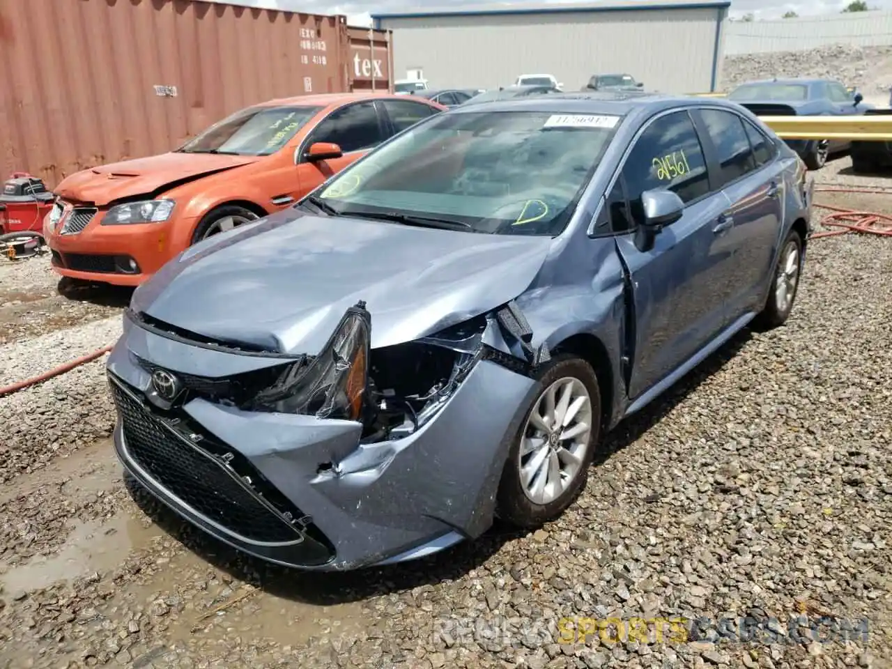 2 Photograph of a damaged car 5YFFPMAE6MP258168 TOYOTA COROLLA 2021