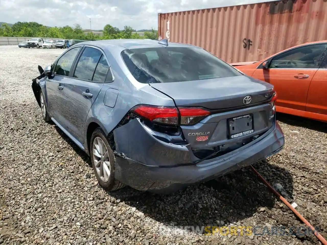 3 Photograph of a damaged car 5YFFPMAE6MP258168 TOYOTA COROLLA 2021