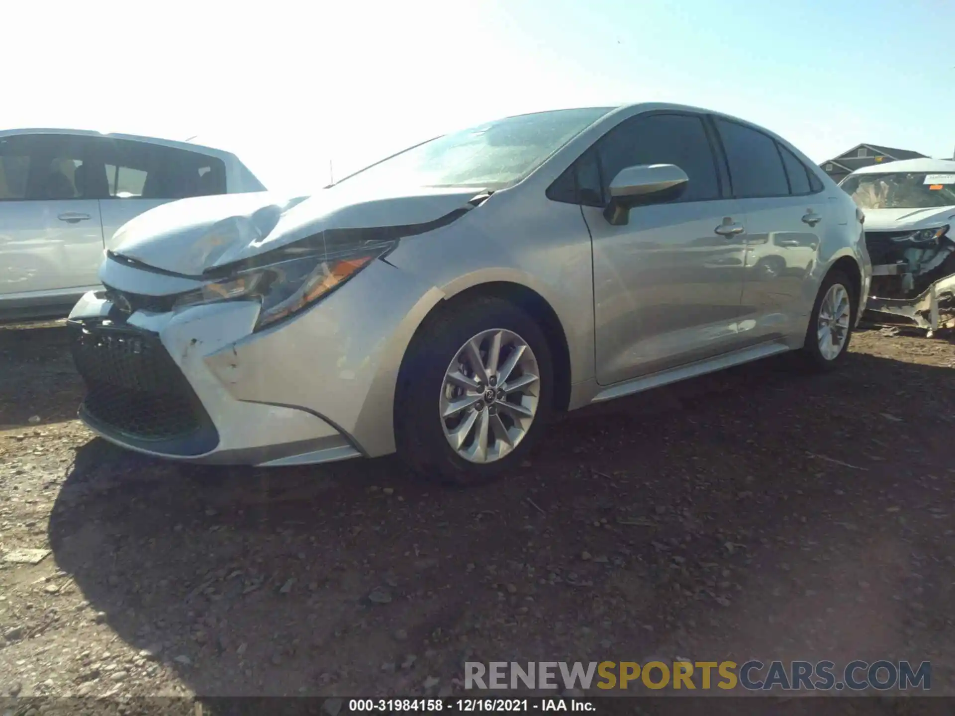 2 Photograph of a damaged car 5YFHPMAE0MP152386 TOYOTA COROLLA 2021