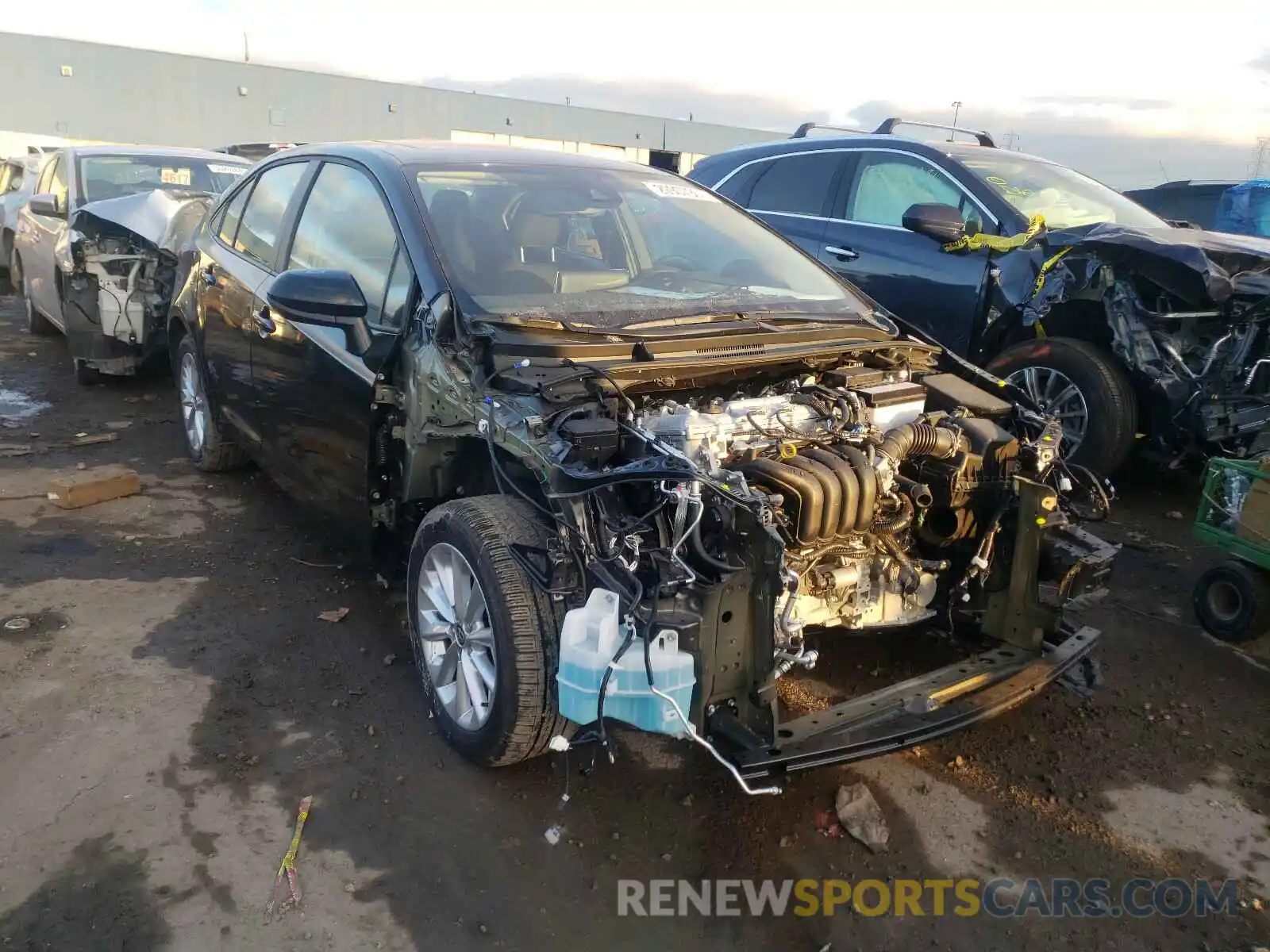 1 Photograph of a damaged car 5YFHPMAE0MP163971 TOYOTA COROLLA 2021