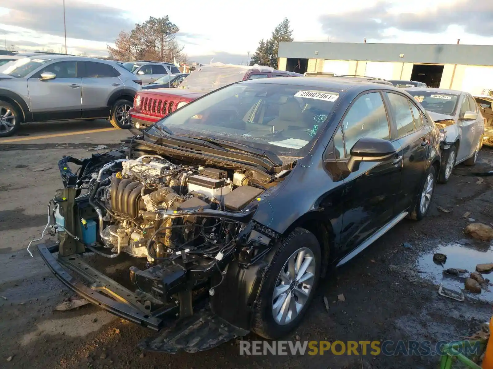 2 Photograph of a damaged car 5YFHPMAE0MP163971 TOYOTA COROLLA 2021