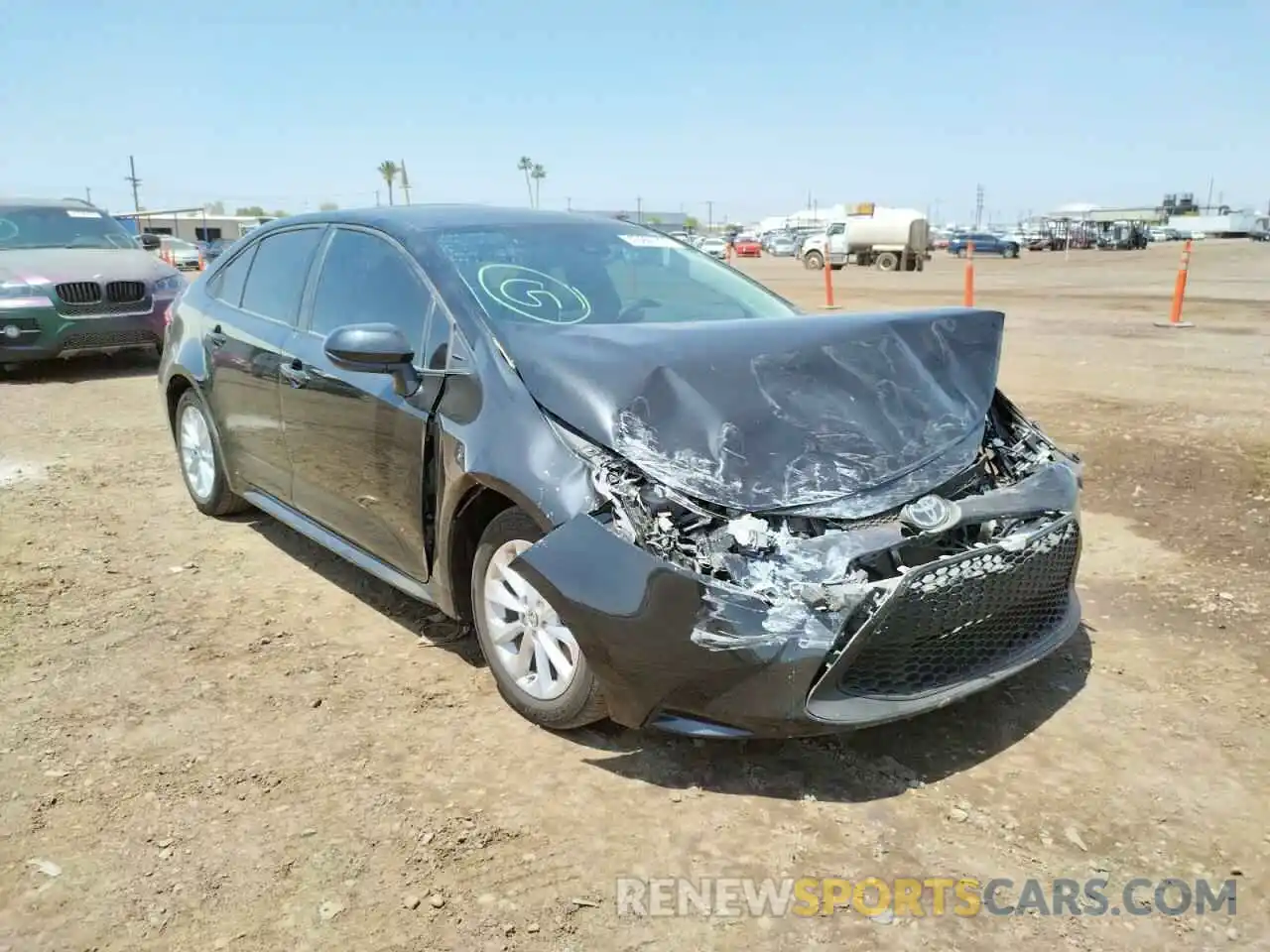 1 Photograph of a damaged car 5YFHPMAE0MP194377 TOYOTA COROLLA 2021