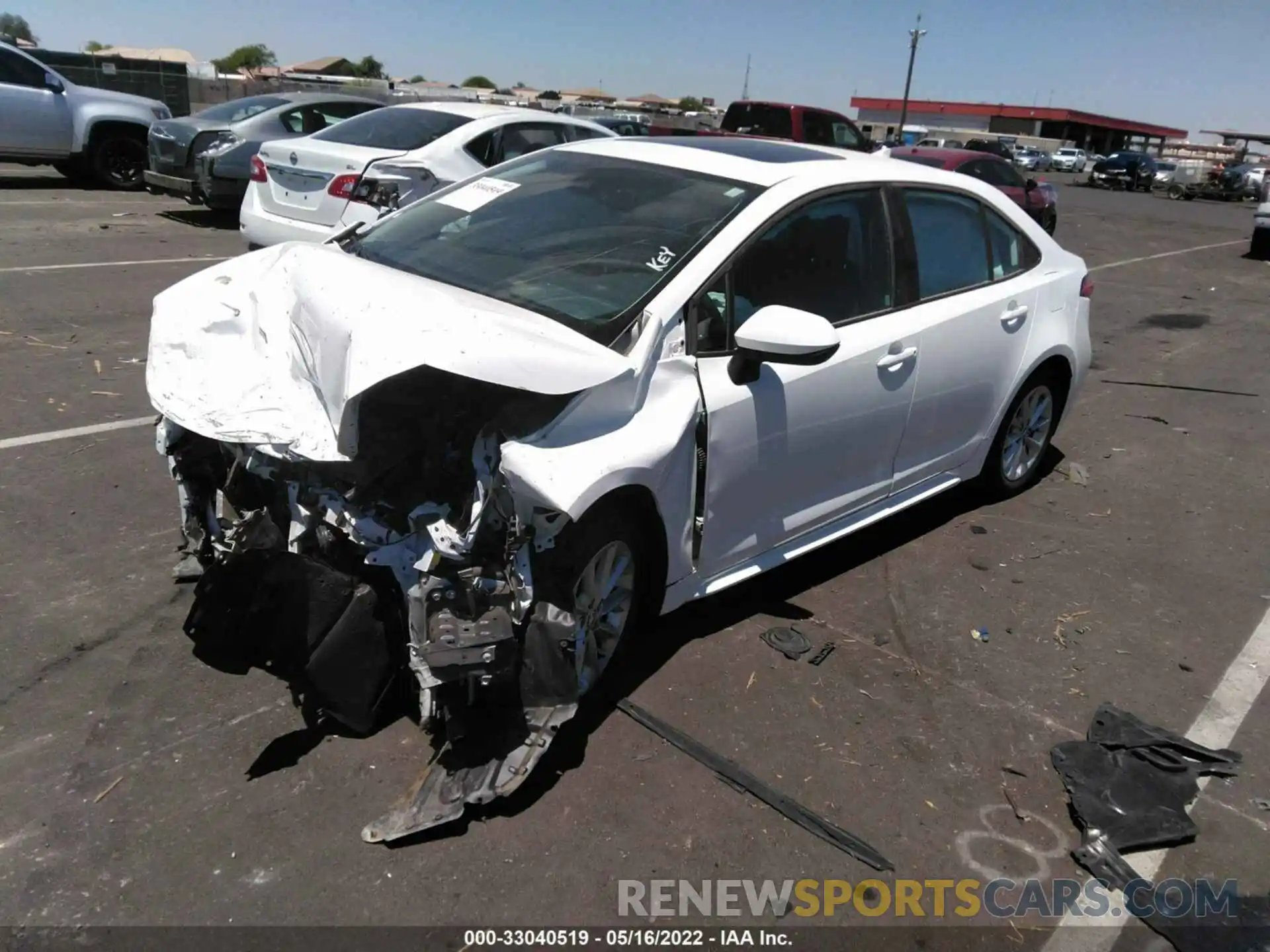 2 Photograph of a damaged car 5YFHPMAE0MP248034 TOYOTA COROLLA 2021