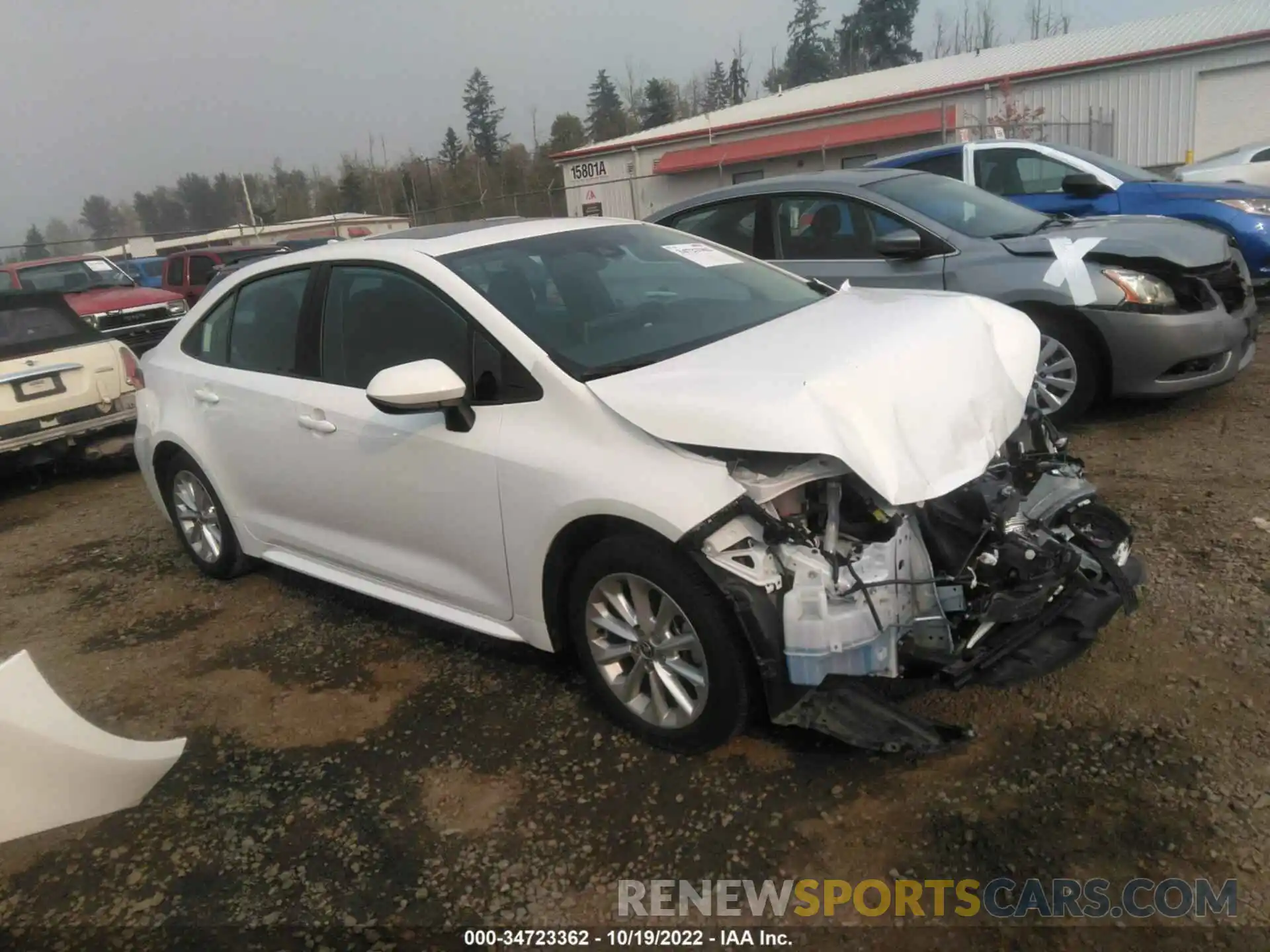 1 Photograph of a damaged car 5YFHPMAE1MP198907 TOYOTA COROLLA 2021