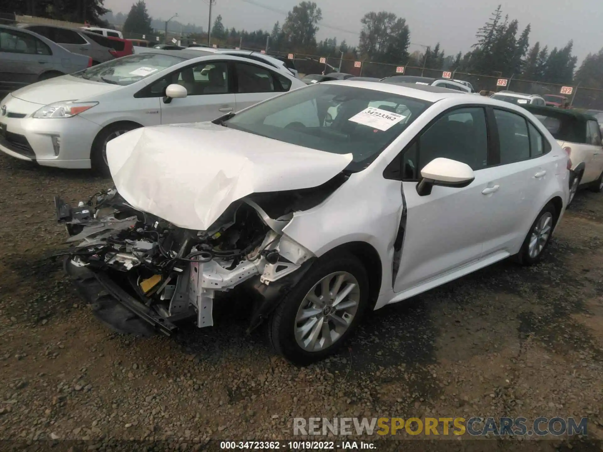 2 Photograph of a damaged car 5YFHPMAE1MP198907 TOYOTA COROLLA 2021