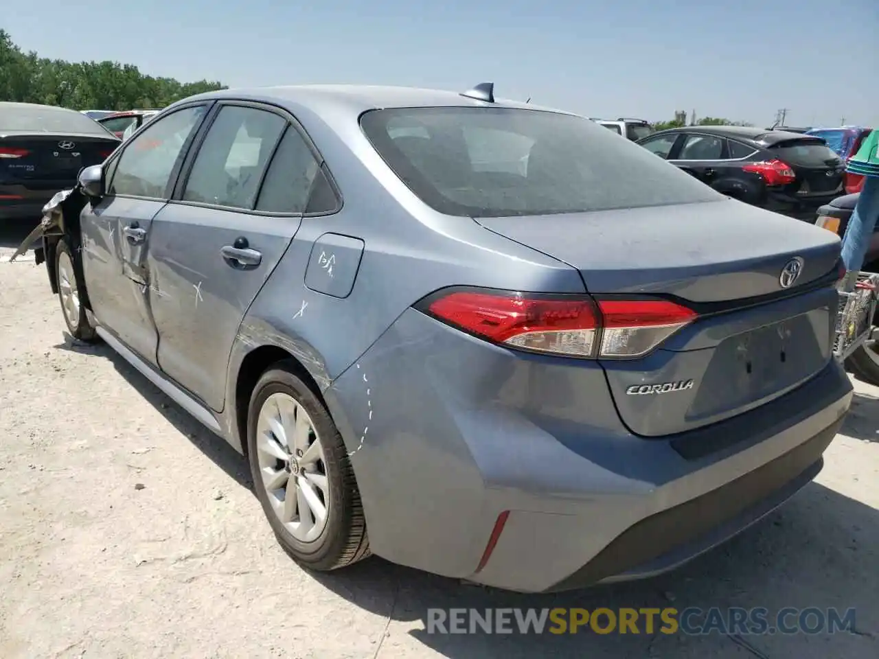 3 Photograph of a damaged car 5YFHPMAE2MP163132 TOYOTA COROLLA 2021