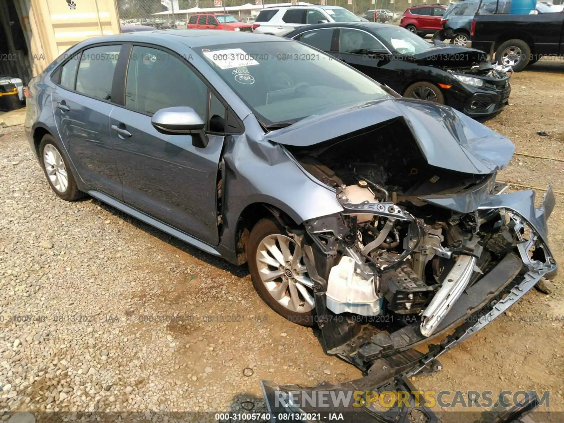 1 Photograph of a damaged car 5YFHPMAE3MP158523 TOYOTA COROLLA 2021