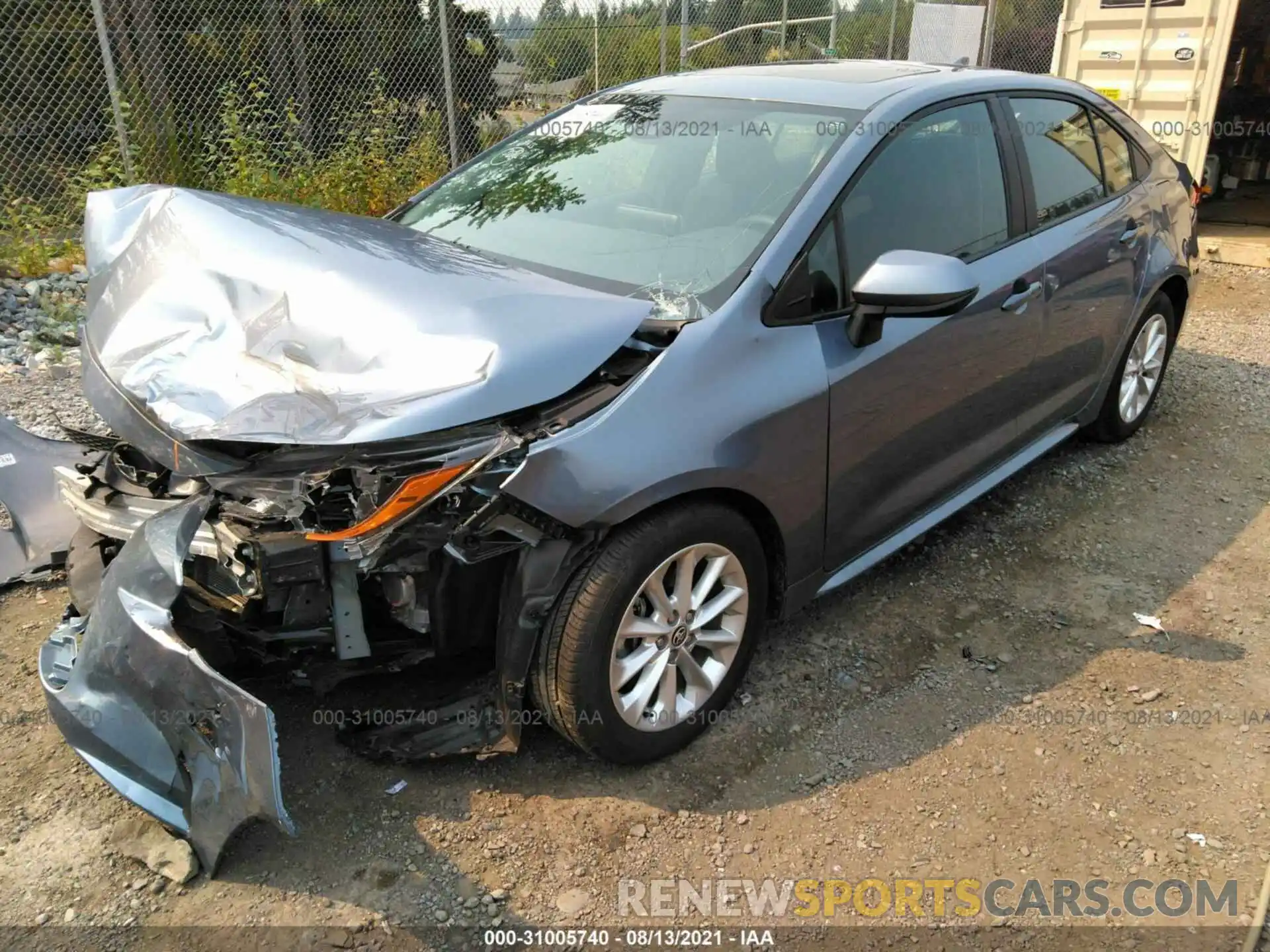 2 Photograph of a damaged car 5YFHPMAE3MP158523 TOYOTA COROLLA 2021