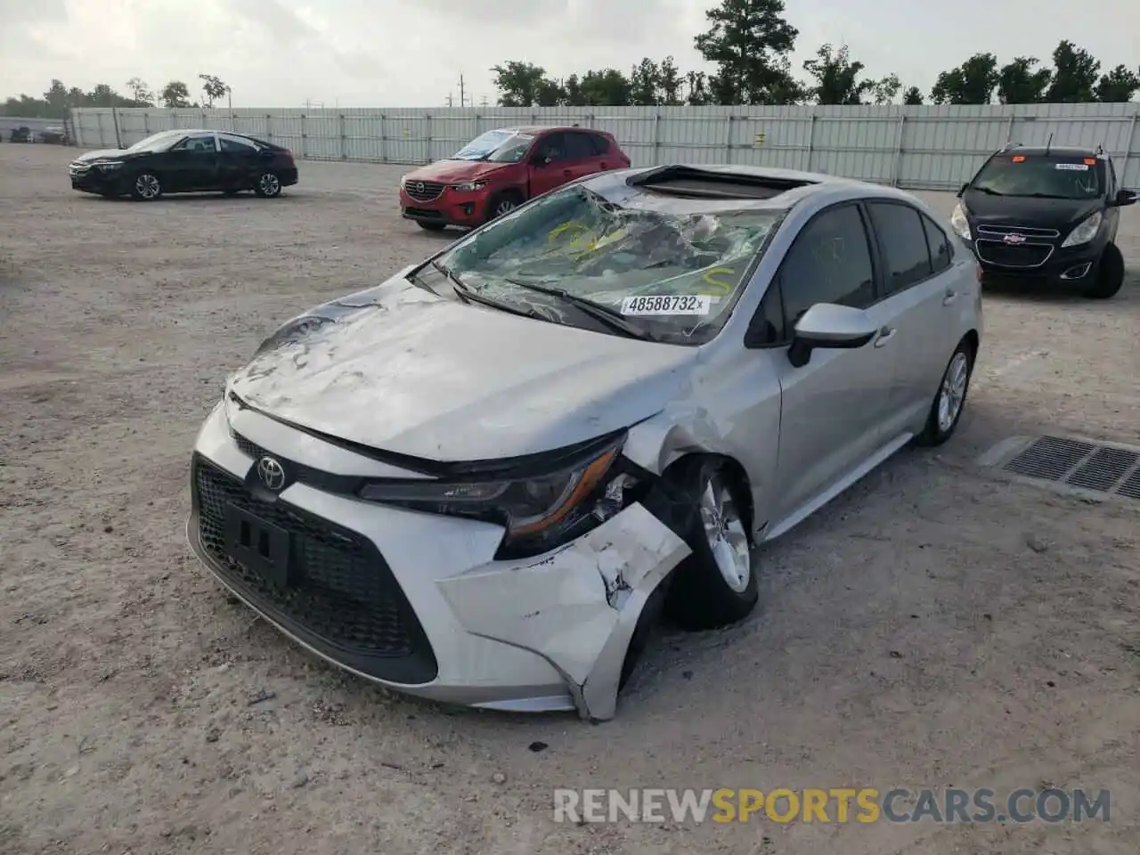 2 Photograph of a damaged car 5YFHPMAE3MP176844 TOYOTA COROLLA 2021