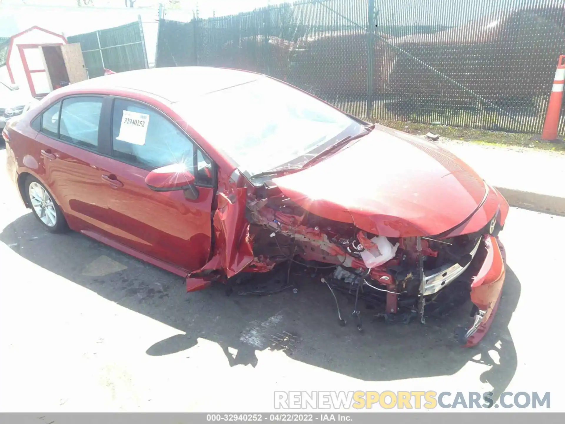 1 Photograph of a damaged car 5YFHPMAE3MP231745 TOYOTA COROLLA 2021