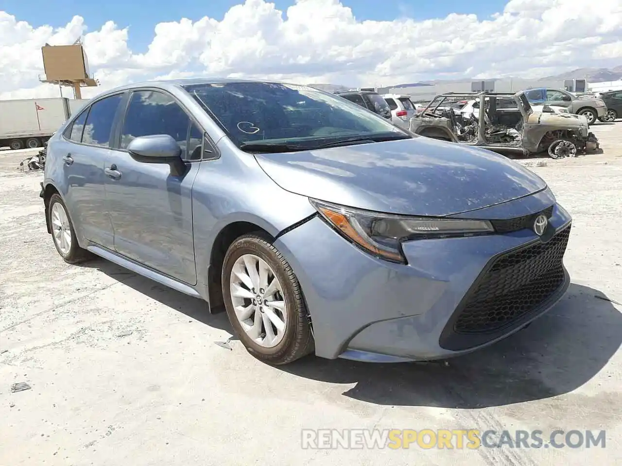 1 Photograph of a damaged car 5YFHPMAE6MP193895 TOYOTA COROLLA 2021