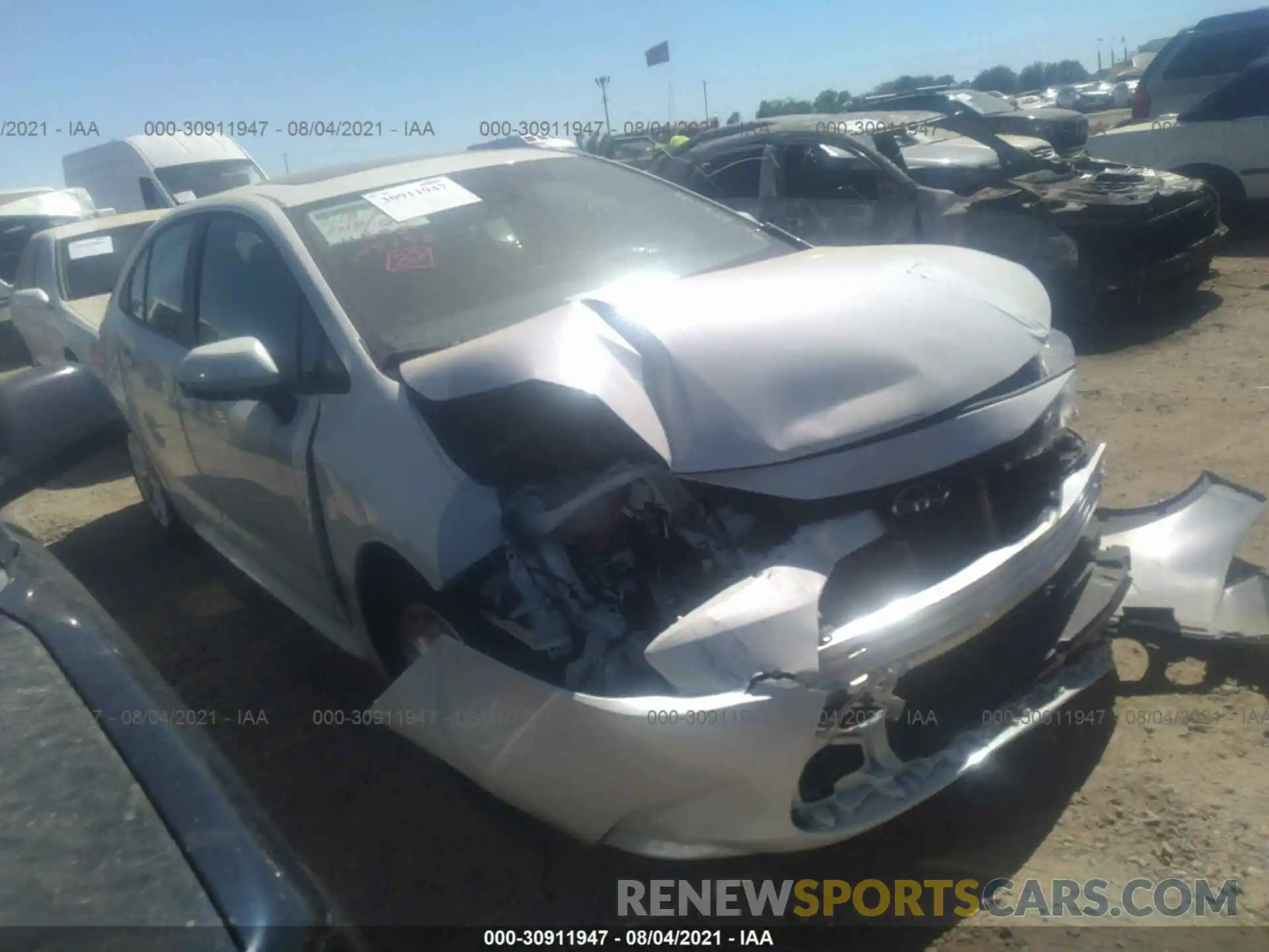 1 Photograph of a damaged car 5YFHPMAE6MP223817 TOYOTA COROLLA 2021