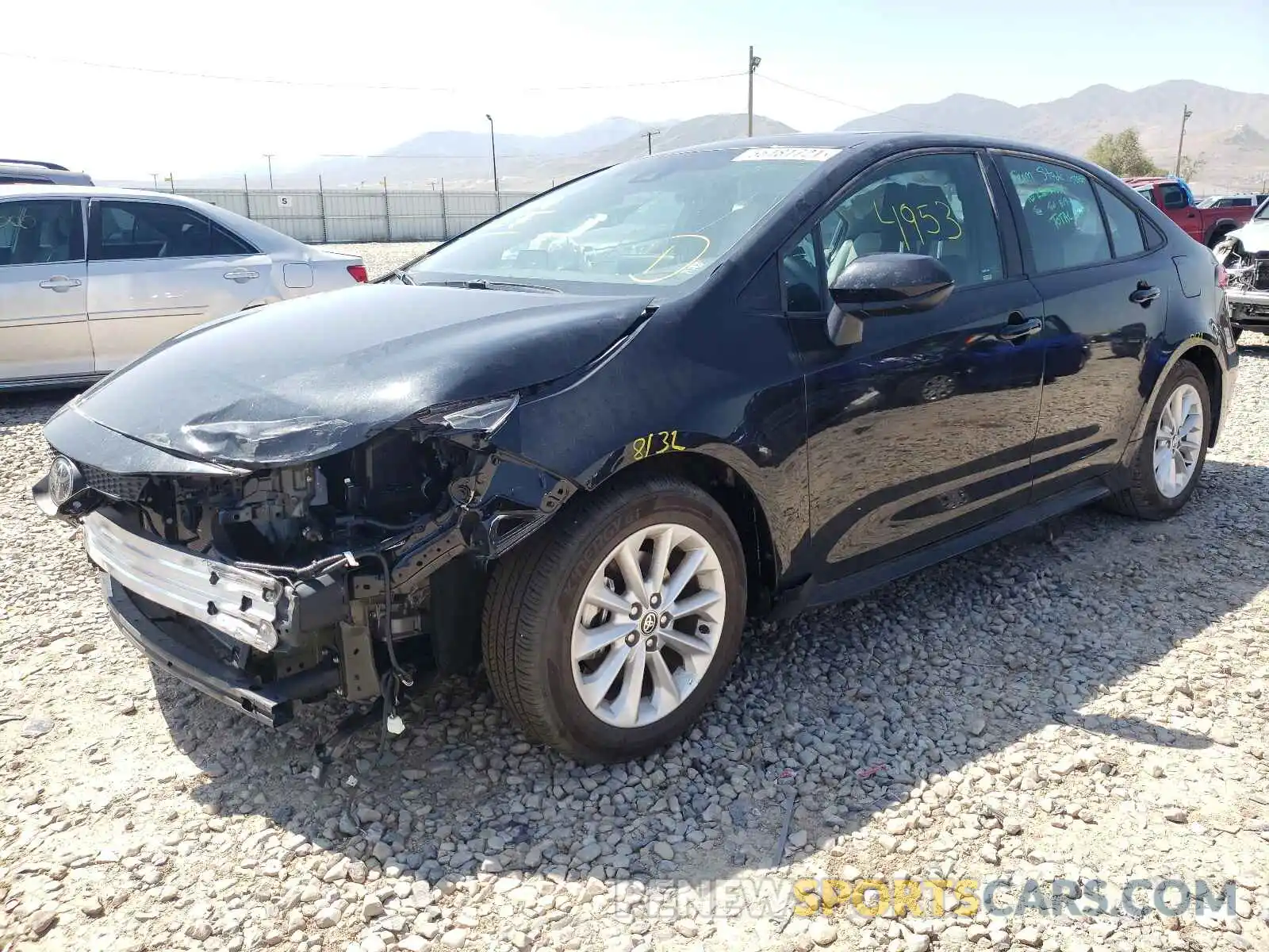 2 Photograph of a damaged car 5YFHPMAE7MP236737 TOYOTA COROLLA 2021