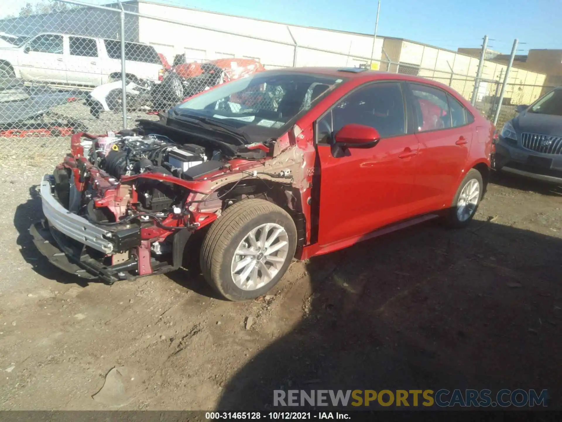 2 Photograph of a damaged car 5YFHPMAE7MP267499 TOYOTA COROLLA 2021